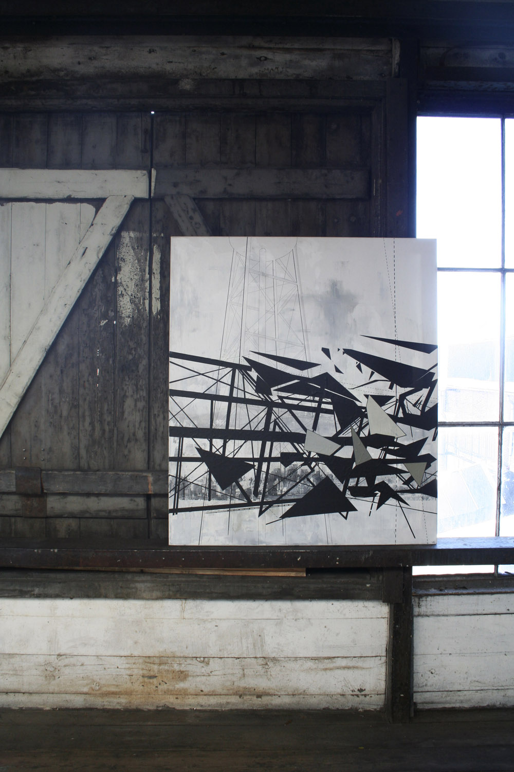 Uden Titel IV | Malerier, Collager | Tina Louise Hunderup | Beauton Art Gallery malerier, collager, abstrakte, geometriske, grafiske, minimalistiske, monokrome, arkitektur, mønstre, teknologi, beige, sorte, grå, hvide, akryl, tusch, abstrakte-former, arkitektoniske, smukke, sort-hvide, både, bygninger, samtidskunst, københavn, dansk, design, interiør, bolig-indretning, moderne, moderne-kunst, nordisk, skandinavisk, Køb original kunst og kunstplakater. Malerier, tegninger, limited edition kunsttryk & plakater af dygtige kunstnere.