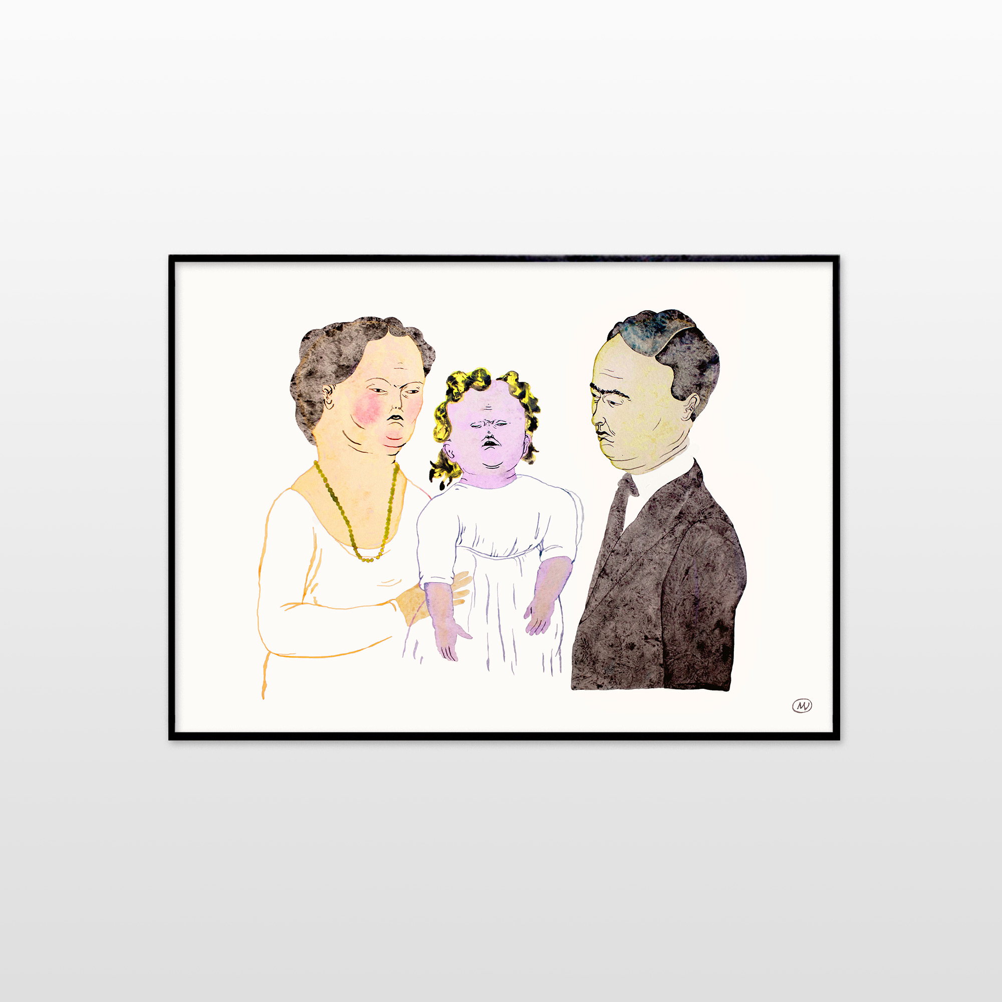 tegninger, gouache, akvareller, ekspressionistiske, figurative, portræt, kroppe, hverdagsliv, stemninger, mennesker, beige, sorte, hvide, blæk, papir, sjove, baby, samtidskunst, familie, interiør, bolig-indretning, mænd, moderne-kunst, plakater, tryk, underlig, kvinder, Køb original kunst og kunstplakater. Malerier, tegninger, limited edition kunsttryk & plakater af dygtige kunstnere.