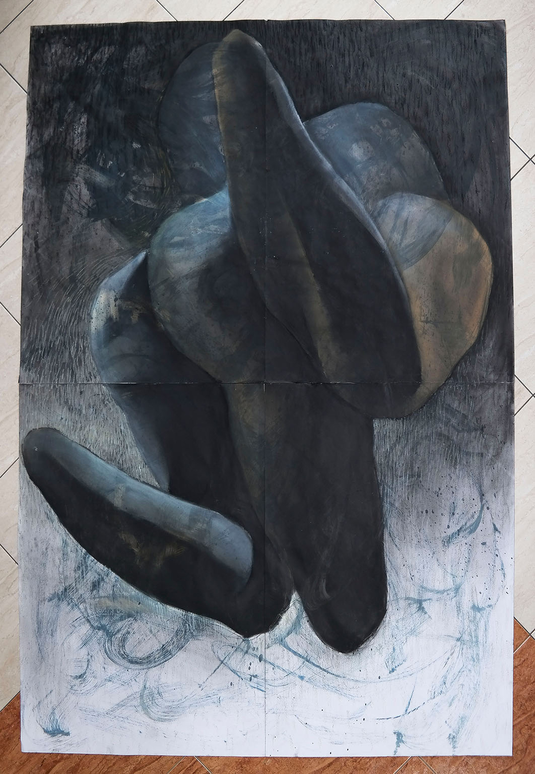 Ikarus 7 - 140cm x 200cm original illustration af kunstner Zuzanna Sitarska kunstgalleri. kunstværker. online kunst. kunstner. original kunst print og malerier af kunstneren Zuzanna Sitarska