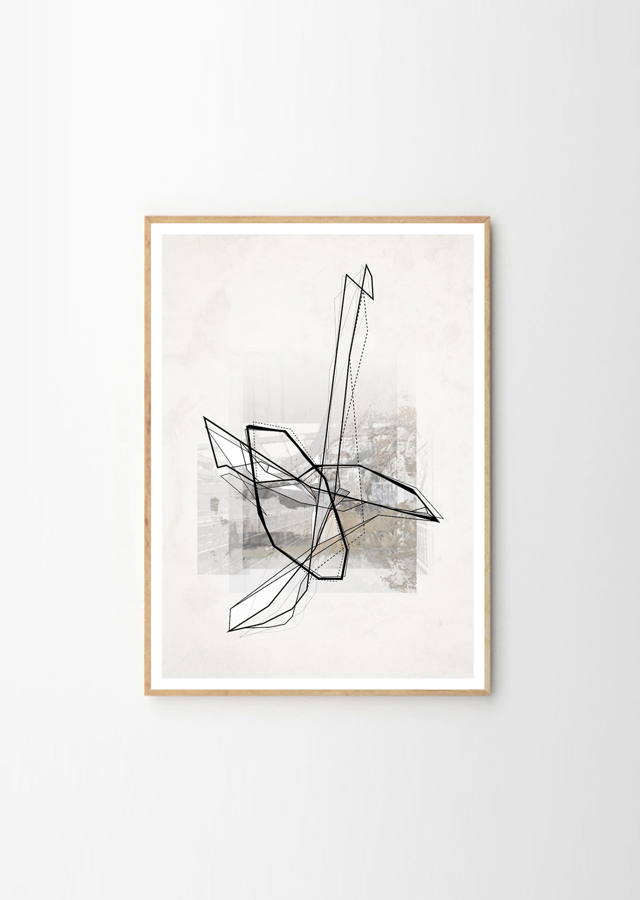 Bridges | Plakater-posters-kunsttryk, Fotografier, Collager, New-media | Tina Louise Hunderup | Beauton Art Gallery plakater-posters-kunsttryk, fotografier, collager, new-media, abstrakte, geometriske, grafiske, monokrome, arkitektur, brune, grå, blæk, papir, abstrakte-former, arkitektoniske, sort-hvide, bygninger, byer, københavn, dansk, dekorative, design, interiør, bolig-indretning, moderne, moderne-kunst, naturlig, nordisk, skandinavisk, Køb original kunst og kunstplakater. Malerier, tegninger, limited edition kunsttryk & plakater af dygtige kunstnere.