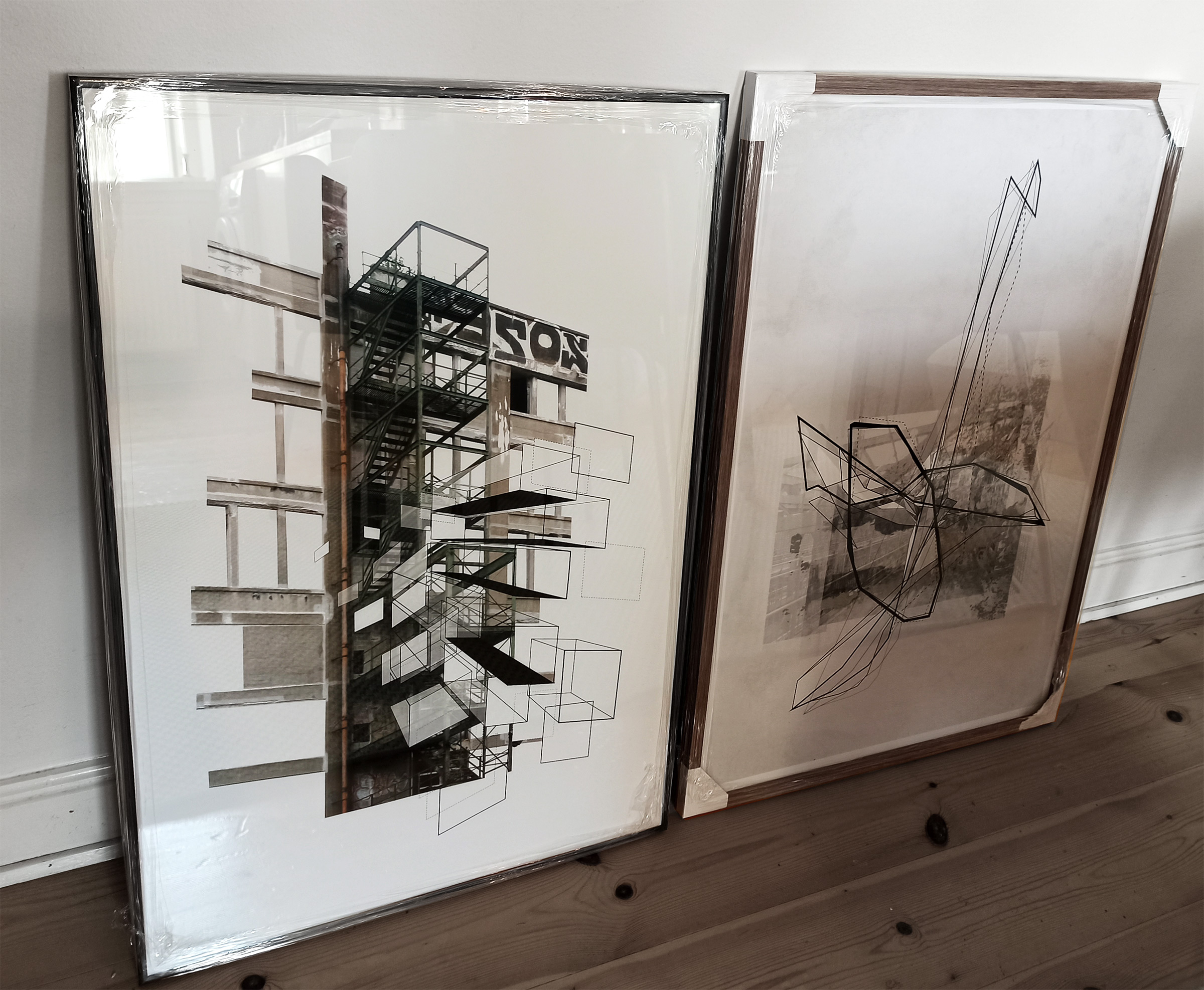 Bridges | Plakater-posters-kunsttryk, Fotografier, Collager, New-media | Tina Louise Hunderup | Beauton Art Gallery plakater-posters-kunsttryk, fotografier, collager, new-media, abstrakte, geometriske, grafiske, monokrome, arkitektur, brune, grå, blæk, papir, abstrakte-former, arkitektoniske, sort-hvide, bygninger, byer, københavn, dansk, dekorative, design, interiør, bolig-indretning, moderne, moderne-kunst, naturlig, nordisk, skandinavisk, Køb original kunst og kunstplakater. Malerier, tegninger, limited edition kunsttryk & plakater af dygtige kunstnere.