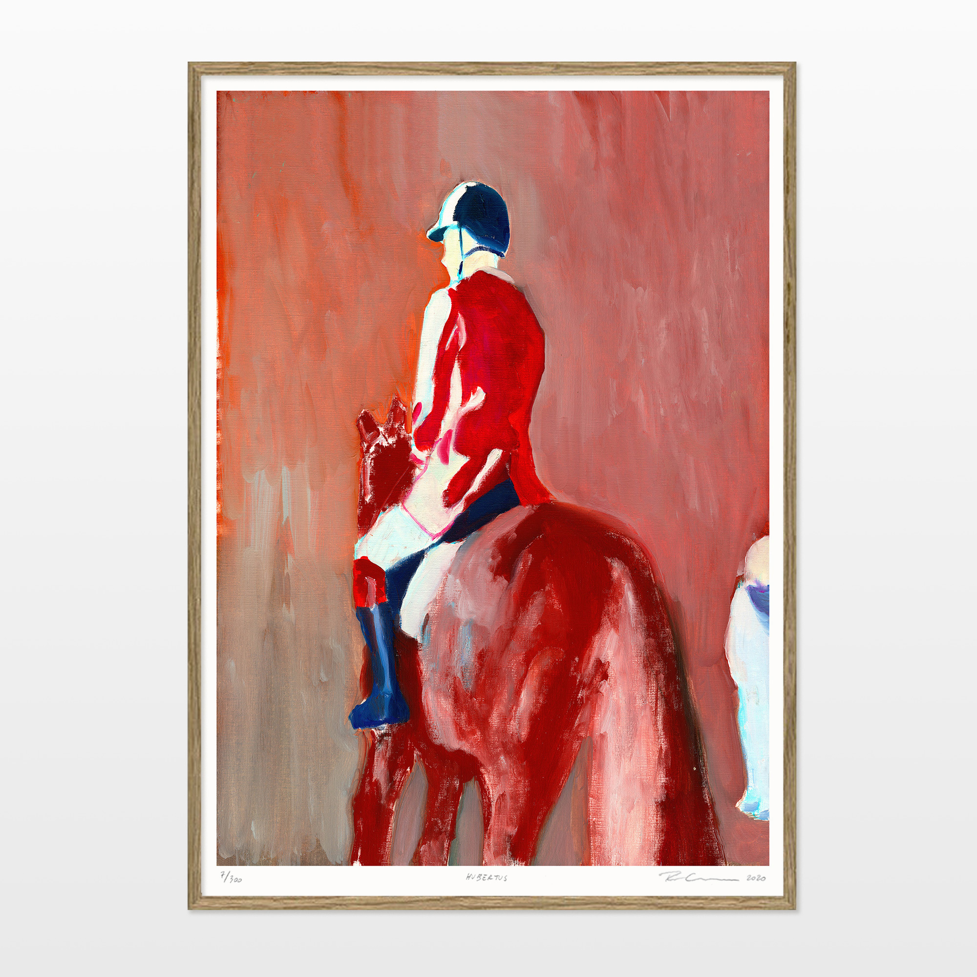 Hubertus | Plakater-posters-kunsttryk, Giclee-tryk | Rafael Guerrero Céspedes | Beauton Art Gallery plakater-posters-kunsttryk, giclee-tryk, æstetiske, farverige, figurative, illustrative, landskab, dyreliv, bevægelse, natur, mennesker, transportmidler, brune, røde, blæk, papir, smukke, samtidskunst, dekorative, design, skov, heste, interiør, bolig-indretning, moderne, moderne-kunst, naturealistiske, plakater, tryk, Køb original kunst og kunstplakater. Malerier, tegninger, limited edition kunsttryk & plakater af dygtige kunstnere.