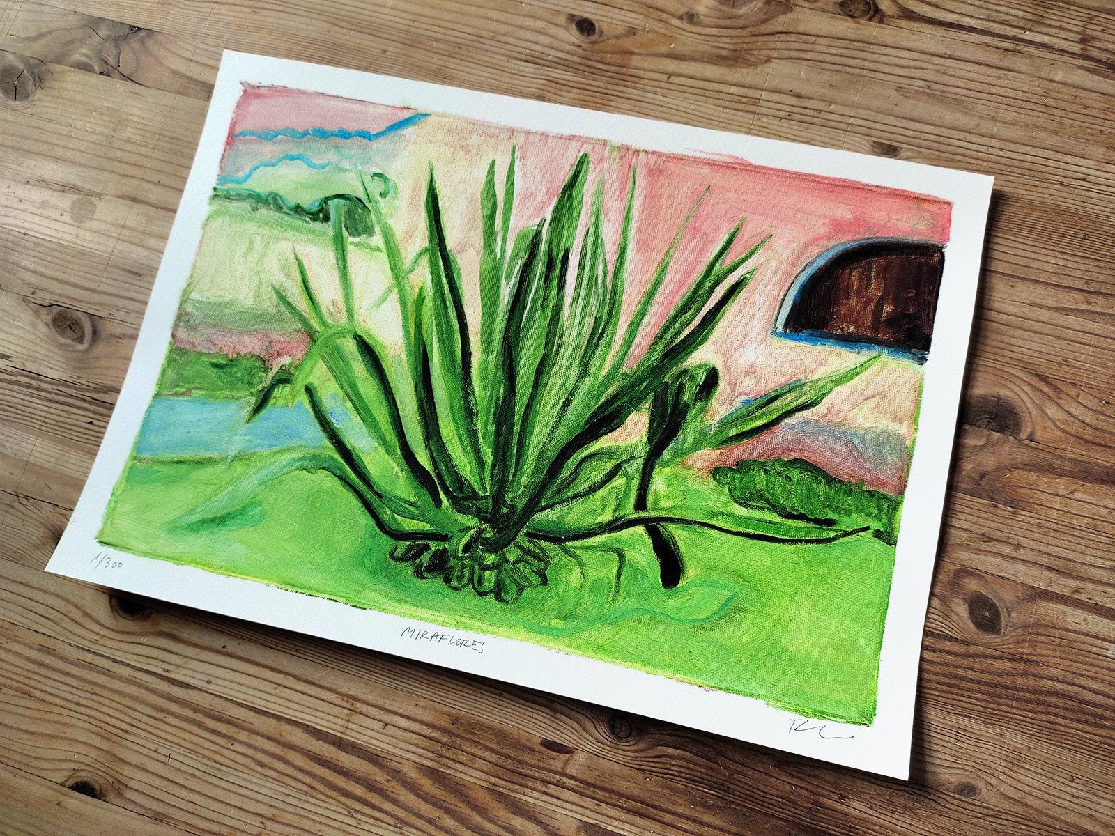 Miraflores Modice | Plakater-posters-kunsttryk, Giclee-tryk | Rafael Guerrero Céspedes | "Mirafloras Modice" Limited edition kunstplakat af Rafael Guerrero CespedesOplag på 300. Signeret og nummereret af kunstneren.Vores kunstplakater er gicleé tryk, hvilket betyder at de er trykt i høj opløsning med high-grade pigmenteret blæk på syrefrit 200 gr./m2 Fabriano kunstpapir.Dette giver det bedste farvespektrum, og betyder, at de ikke falmer eller bliver gule som mange almindelige offset plakater. Dette anses som værende den bedste teknik for reproduktion af tegninger og malerier. | Beauton Art Gallery plakater-posters-kunsttryk, giclee-tryk, æstetiske, farverige, figurative, illustrative, still-life, botanik, natur, grønne, pink, blæk, papir, smukke, dansk, dekorative, design, blomster, interiør, bolig-indretning, moderne, moderne-kunst, nordisk, planter, plakater, tryk, skandinavisk, Køb original kunst og kunstplakater. Malerier, tegninger, limited edition kunsttryk & plakater af dygtige kunstnere.