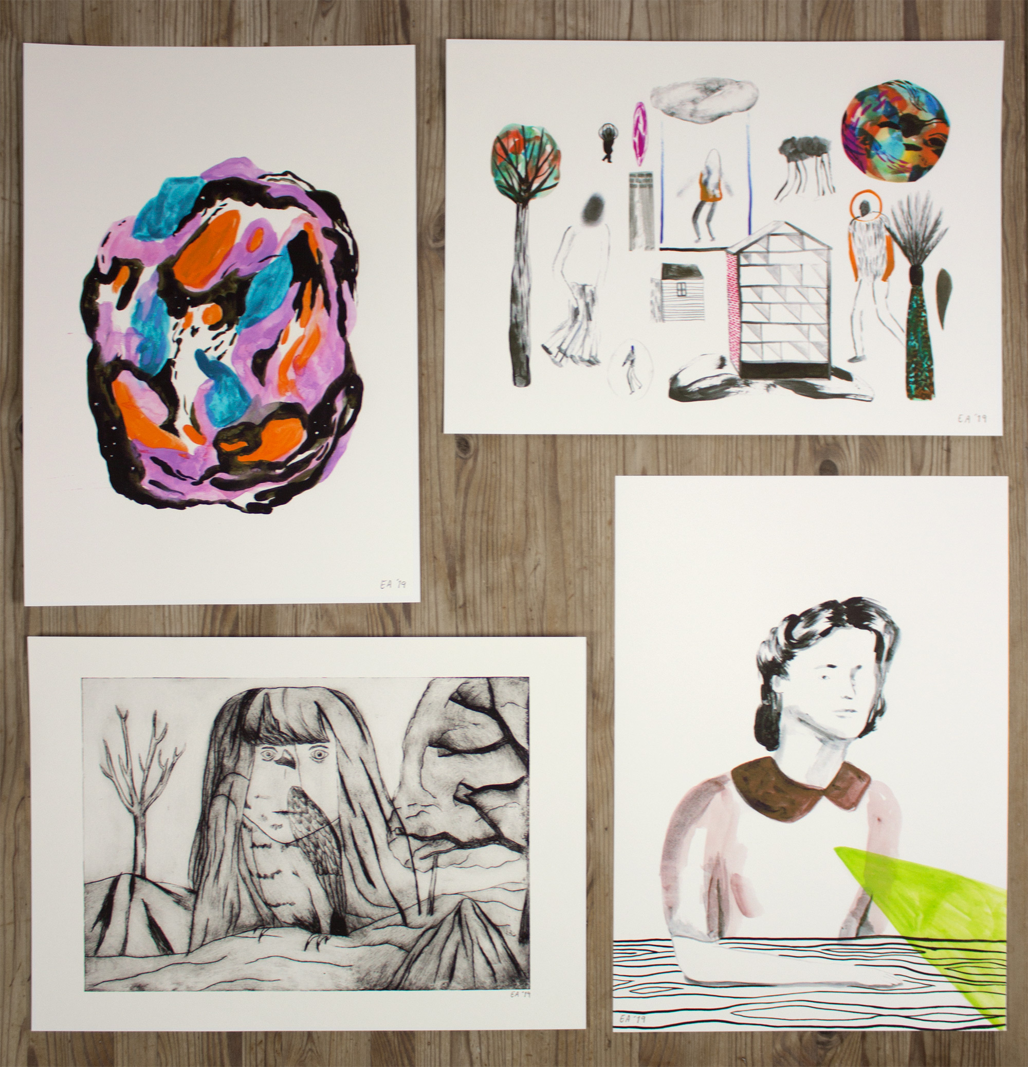 Abstrakt | Plakater-posters-kunsttryk, Giclee-tryk | Emilie Aastrup | Beauton Art Gallery plakater-posters-kunsttryk, giclee-tryk, abstrakte, farverige, grafiske, illustrative, botanik, bevægelse, mønstre, sorte, blå, orange, lillae, blæk, papir, abstrakte-former, smukke, samtidskunst, dansk, dekorative, design, interiør, bolig-indretning, moderne, moderne-kunst, nordisk, romantiske, skandinavisk, Køb original kunst og kunstplakater. Malerier, tegninger, limited edition kunsttryk & plakater af dygtige kunstnere.