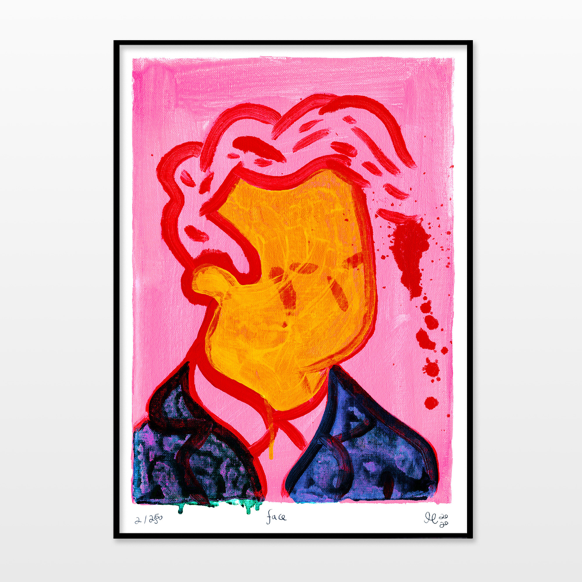 plakater-posters-kunsttryk, giclee-tryk, farverige, figurative, illustrative, pop, mennesker, blå, pink, gule, blæk, papir, samtidskunst, dansk, dekorative, design, ansigter, interiør, bolig-indretning, moderne, moderne-kunst, nordisk, plakater, tryk, skandinavisk, Køb original kunst og kunstplakater. Malerier, tegninger, limited edition kunsttryk & plakater af dygtige kunstnere.