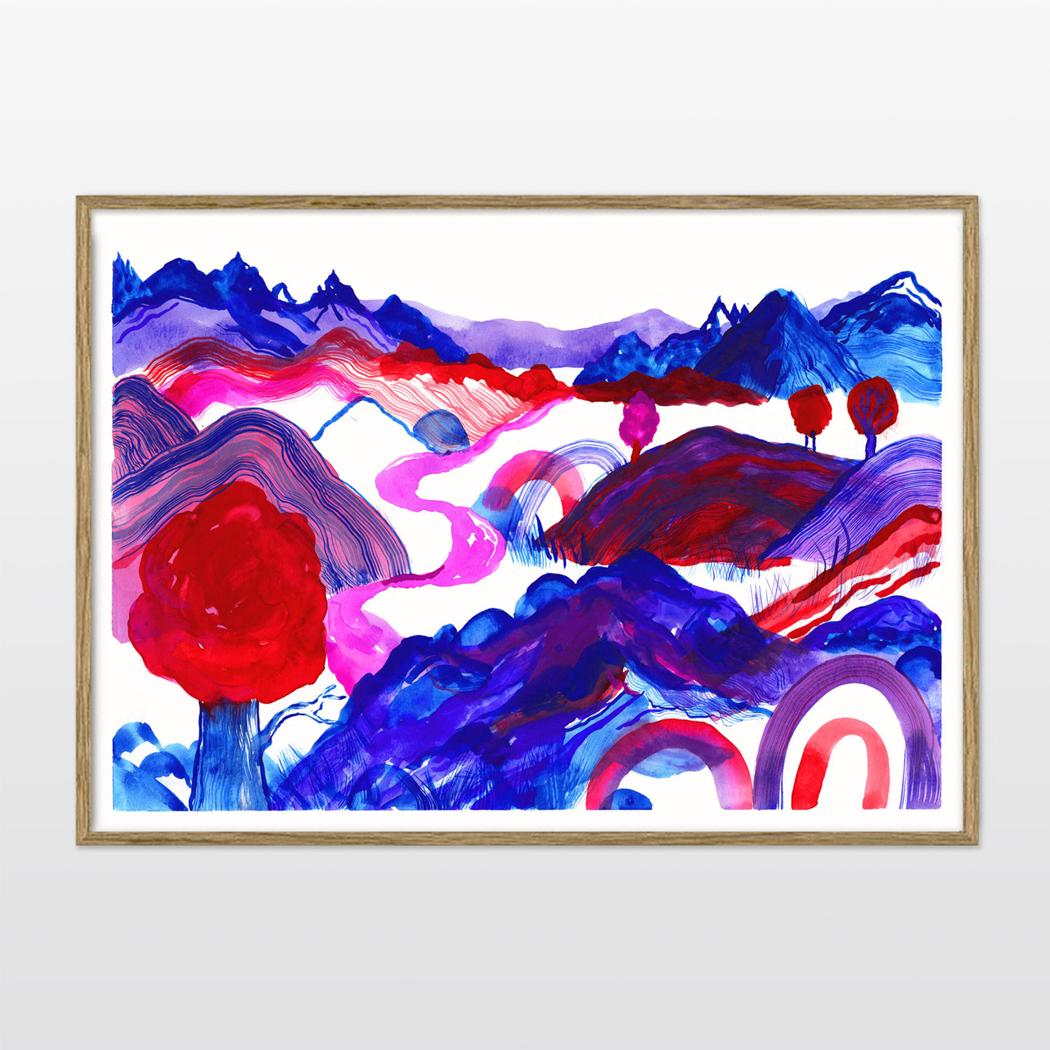 tegninger, akvarel-malerier, æstetiske, farverige, børnevenlige, figurative, landskab, botanik, natur, mønstre, blå, røde, turkise, violette, blæk, akvarel, smukke, dansk, dekorative, design, skov, moderne, moderne-kunst, nordisk, plakater, flotte, tryk, skandinavisk, Køb original kunst og kunstplakater. Malerier, tegninger, limited edition kunsttryk & plakater af dygtige kunstnere.