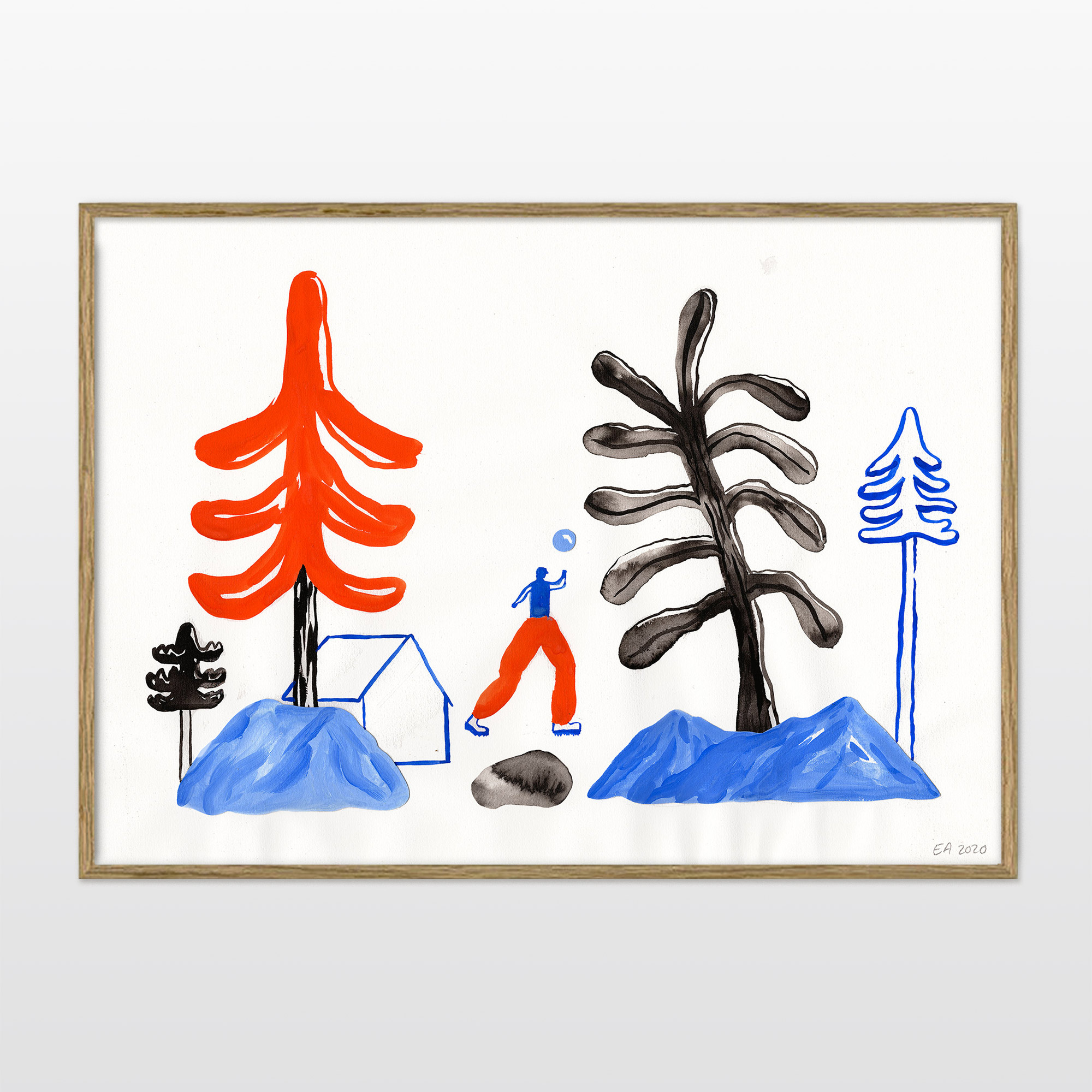 tegninger, akvarel-malerier, collager, æstetiske, farverige, børnevenlige, grafiske, illustrative, minimalistiske, botanik, tegneserier, natur, mennesker, sorte, blå, røde, akryl, papir, akvarel, smukke, dansk, dekorative, design, skov, interiør, bolig-indretning, moderne, moderne-kunst, nordisk, plakater, flotte, skandinavisk, træer, Køb original kunst og kunstplakater. Malerier, tegninger, limited edition kunsttryk & plakater af dygtige kunstnere.