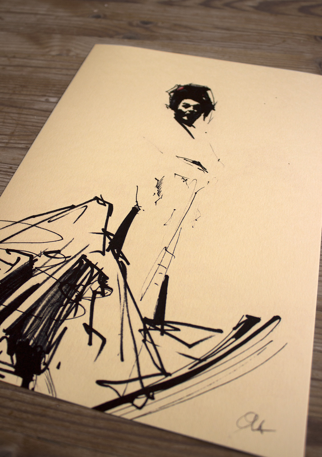 Leder | Plakater-posters-kunsttryk, Giclee-tryk | Ola Juliussen | Limited edition kunsttryk af Ola JuliussenOplag på 250 stk. Signeret og nummeret af kunstneren.High-grade pigmenteret "arkivblæk" på 220 gr./m2 syrefrit Fabriano kunstpapir. | Beauton Art Gallery plakater-posters-kunsttryk, giclee-tryk, æstetiske, figurative, grafiske, portræt, kroppe, bevægelse, mennesker, beige, sorte, røde, blæk, papir, abstrakte-former, smukke, samtidskunst, dansk, dekorative, design, kvindelig, interiør, bolig-indretning, moderne, moderne-kunst, nordisk, plakater, skandinavisk, kvinder, Køb original kunst og kunstplakater. Malerier, tegninger, limited edition kunsttryk & plakater af dygtige kunstnere.