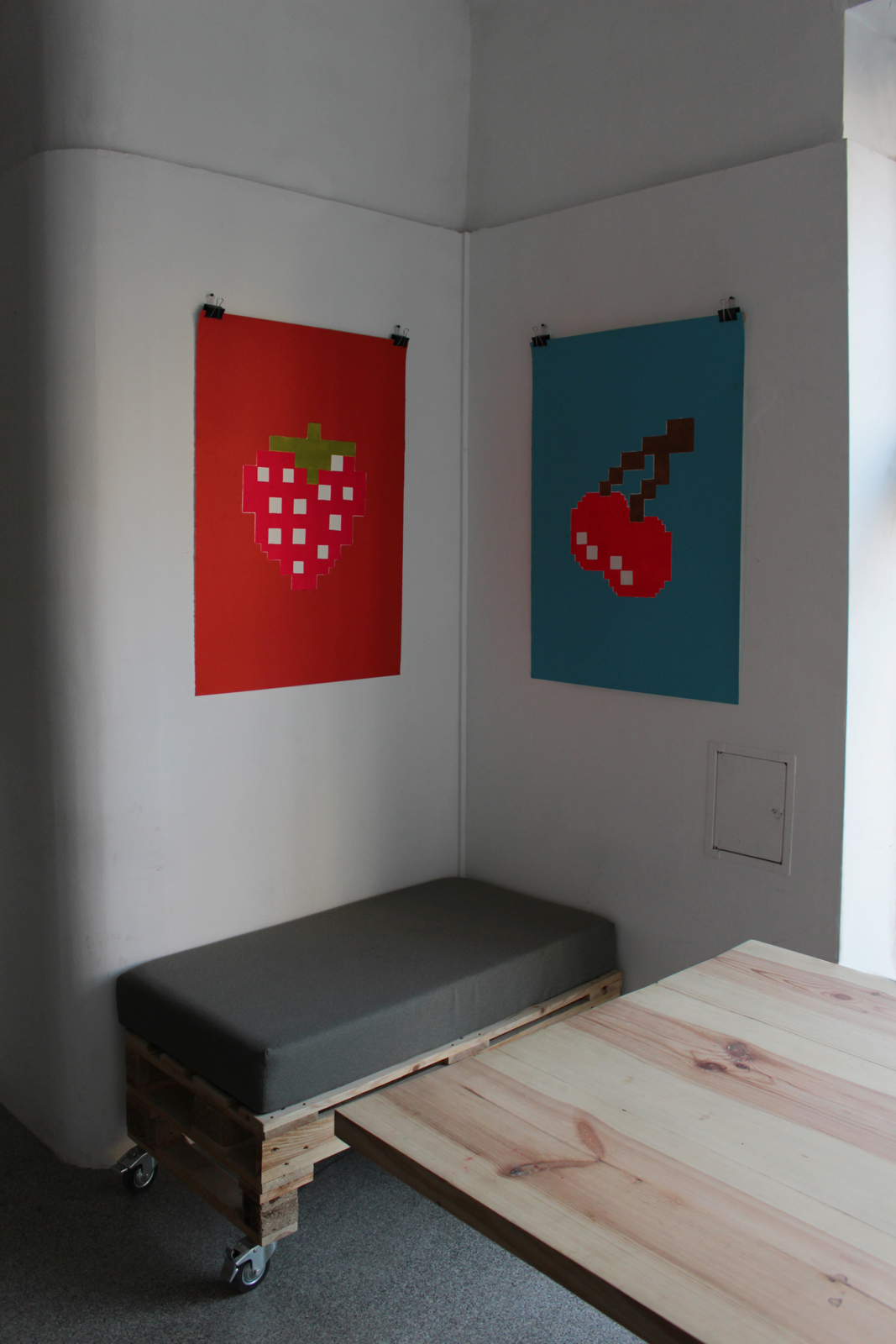 CHERRY linocut_interior