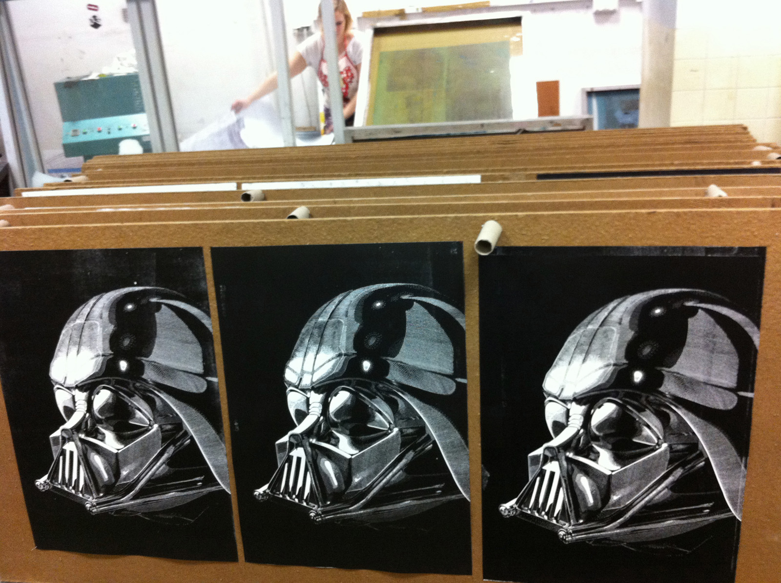 DADDY?! linocut_printing process