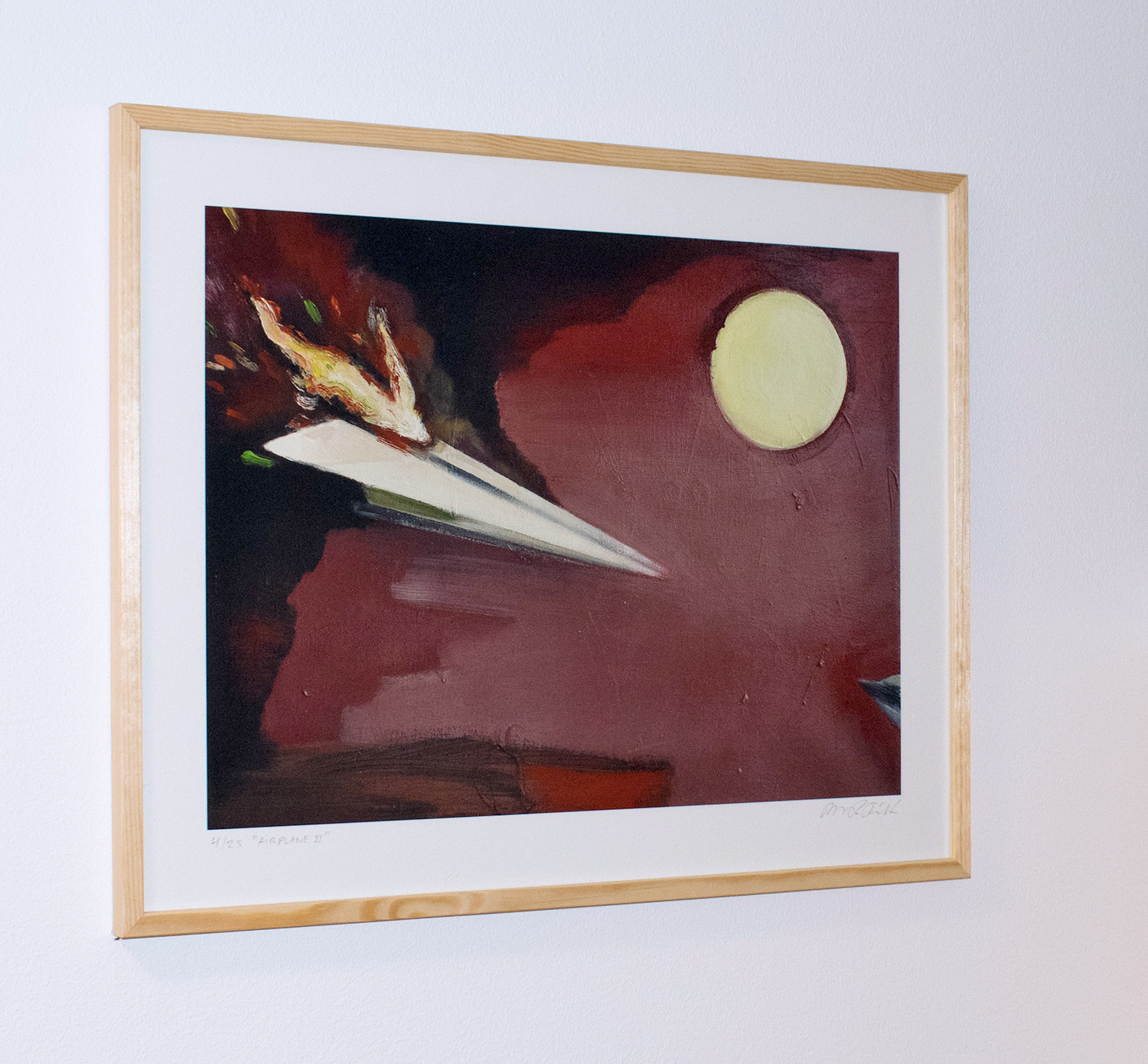 Airplane II edt. | Kunsttryk, Gliceé | Marck Fink | Beauton Art Gallery kunsttryk, gliceé, figurative, surrealistiske, himmel, transportmidler, sorte, røde, blæk, papir, fly, flyvemaskiner, atmosfære, samtidskunst, dansk, dekorative, design, ekspressionisme, interiør, bolig-indretning, moderne, moderne-kunst, nordisk, plakater, skandinavisk, Køb original kunst og kunstplakater. Malerier, tegninger, limited edition kunsttryk & plakater af dygtige kunstnere.