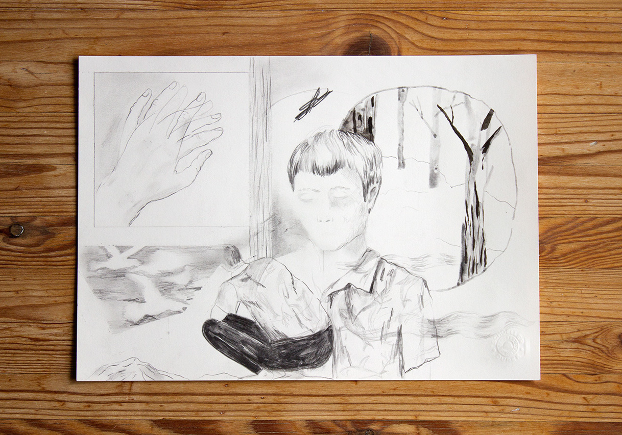 Uden Titel I | Tegninger | Emilie Aastrup | Beauton Art Gallery tegninger, monokrome, natur, mennesker, sorte, grå, hvide, kul, papir, blyant, sort-hvide, Køb original kunst og kunstplakater. Malerier, tegninger, limited edition kunsttryk & plakater af dygtige kunstnere.