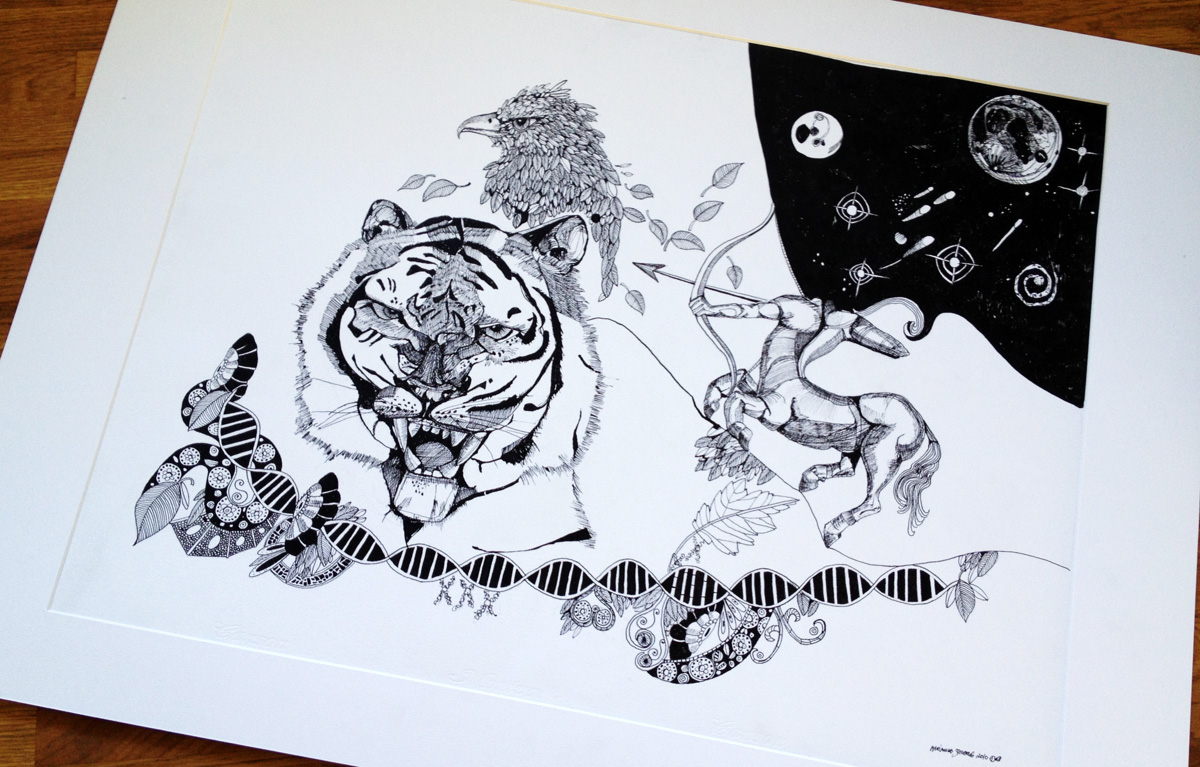 illustrationer. Udtryksfuldt moderne kunst. dyr. talentfulde kunstnere, online kunstgalleri.