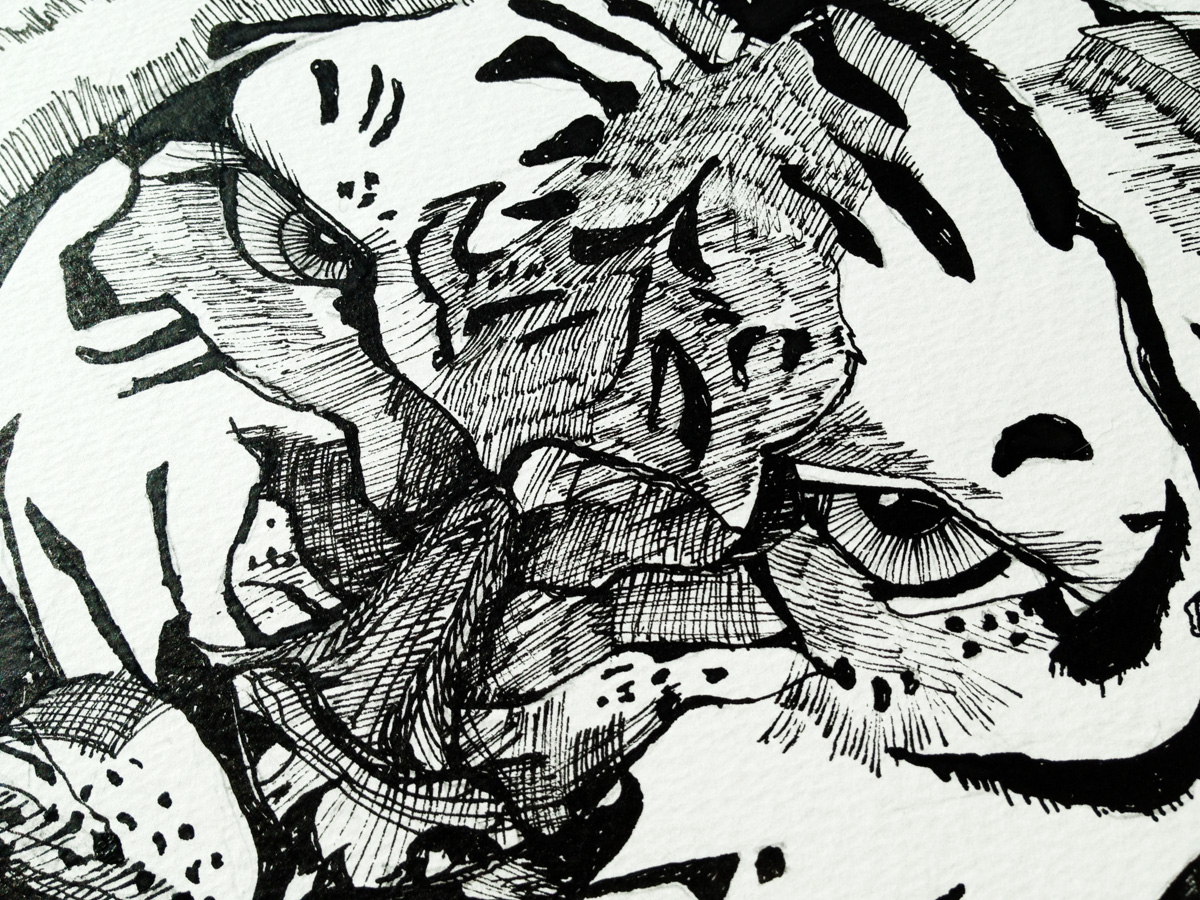 illustrationer. Udtryksfuldt moderne kunst. dyr. talentfulde kunstnere, online kunstgalleri.