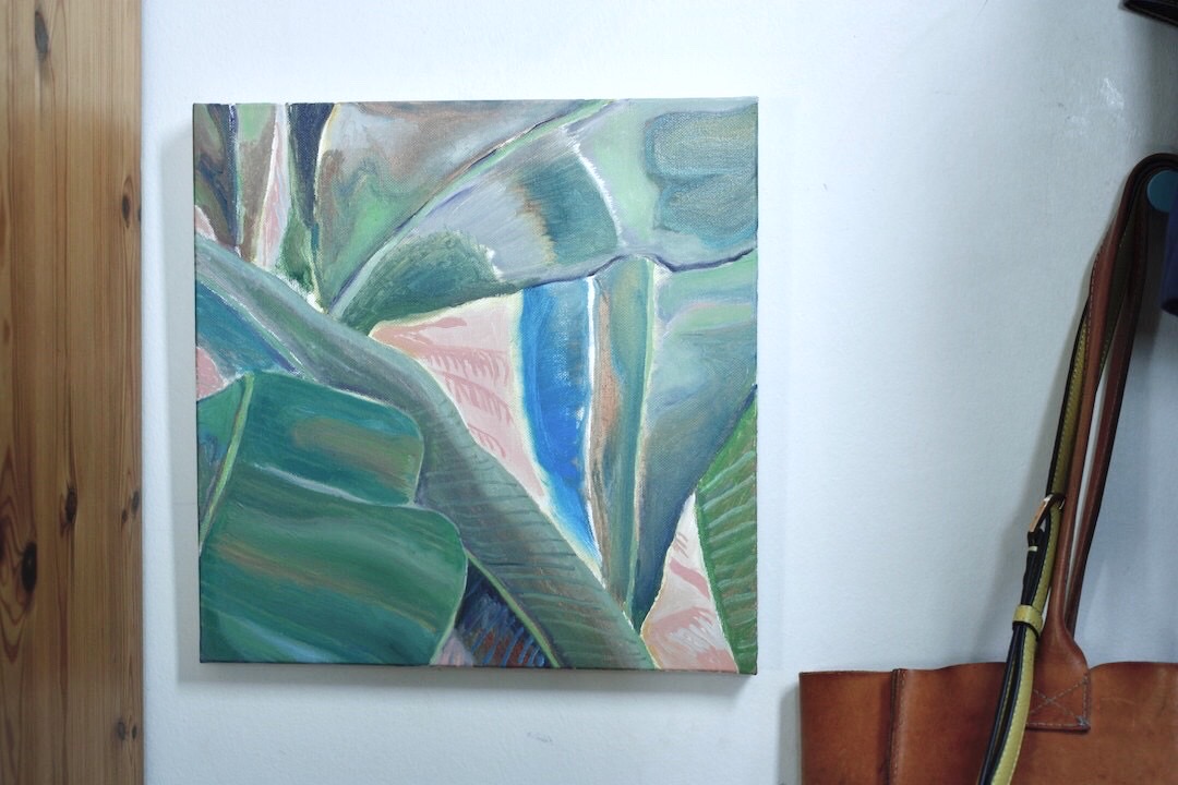 Selva | Malerier | Rafael Guerrero Céspedes | Beauton Art Gallery malerier, æstetiske, farverige, figurative, still-life, botanik, stemninger, natur, årstider, brune, grønne, pink, turkise,  bomuldslærred, olie, smukke, samtidskunst, københavn, dansk, dag, dekorative, detaljerigt, blomster, skov, have, moderne-kunst, naturlig, naturealistiske, nordisk, skandinavisk, forår, firkantet, Køb original kunst og kunstplakater. Malerier, tegninger, limited edition kunsttryk & plakater af dygtige kunstnere.