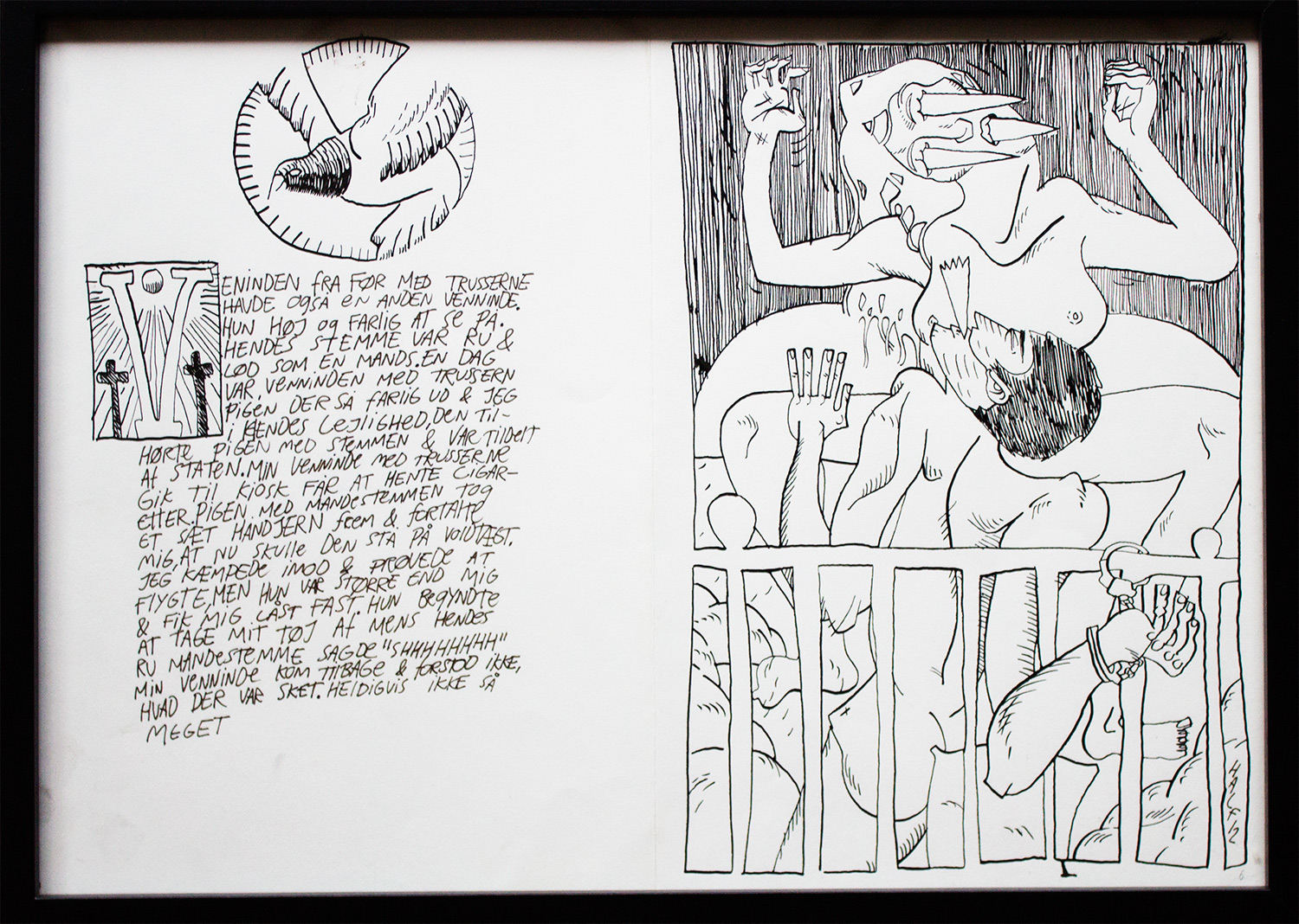 Låsesmedsfilerne XVII | Tegninger | Halfdan Pisket | Beauton Art Gallery tegninger, grafiske, illustrative, monokrome, portræt, kroppe, tegneserier, seksualitet, sorte, hvide, artliner, papir, tusch, erotiske, mænd, nøgen, seksuel, Køb original kunst og kunstplakater. Malerier, tegninger, limited edition kunsttryk & plakater af dygtige kunstnere.