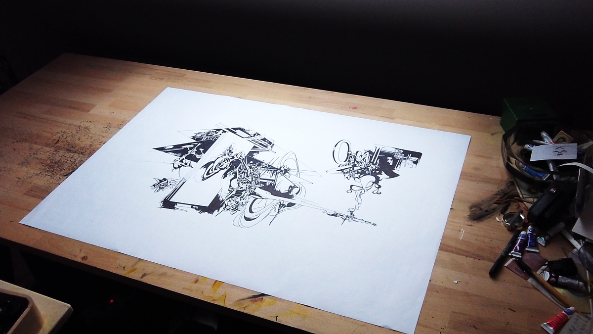 smuk kunst, grafiske tegninger, arkitektur, graffiti, street art, abstrakte illustrationer, abstrakt, dygtige kunstnere, det kongelige kunstakademi