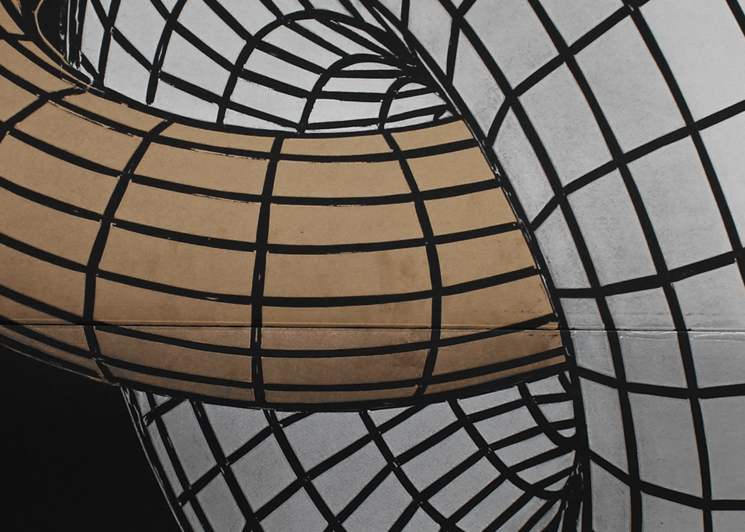 Kamasutra Torus black | Kunsttryk, Linoleumstryk | Marta Banaszak | Beauton Art Gallery kunsttryk, linoleumstryk, abstrakte, geometriske, grafiske, minimalistiske, kroppe, stemninger, videnskab, sorte, guld, sølv, ætsning, papir, abstrakte-former, kærlighed, mænd, romantiske, Køb original kunst af den højeste kvalitet. Malerier, tegninger, limited edition kunsttryk & plakater af dygtige kunstnere.