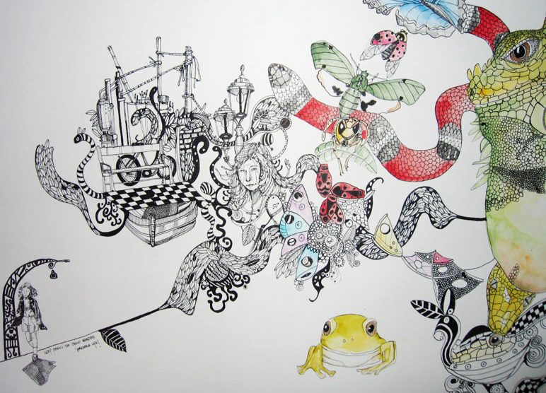 illustrationer. Udtryksfuldt moderne kunst. dyr. talentfulde kunstnere, online kunstgalleri.