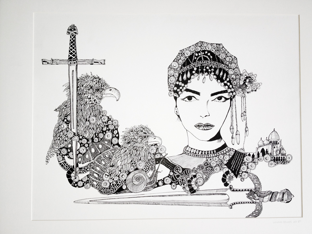 illustrationer. Udtryksfuldt moderne kunst. dyr. talentfulde kunstnere, online kunstgalleri.