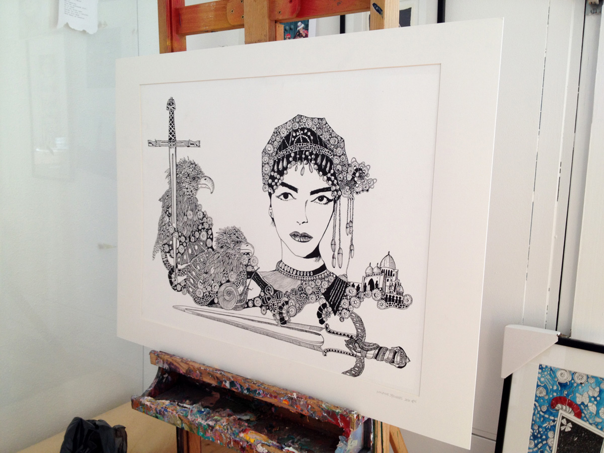 illustrationer. Udtryksfuldt moderne kunst. dyr. talentfulde kunstnere, online kunstgalleri.