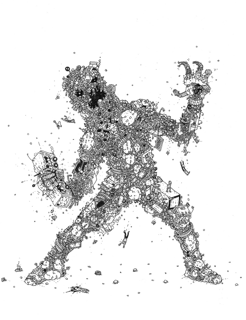tegninger, illustrative, pop, tegneserier, humor, vilde-dyr, sorte, hvide, papir, tusch, sjove, skitse, street-art, vilde-dyr, Køb original kunst og kunstplakater. Malerier, tegninger, limited edition kunsttryk & plakater af dygtige kunstnere.