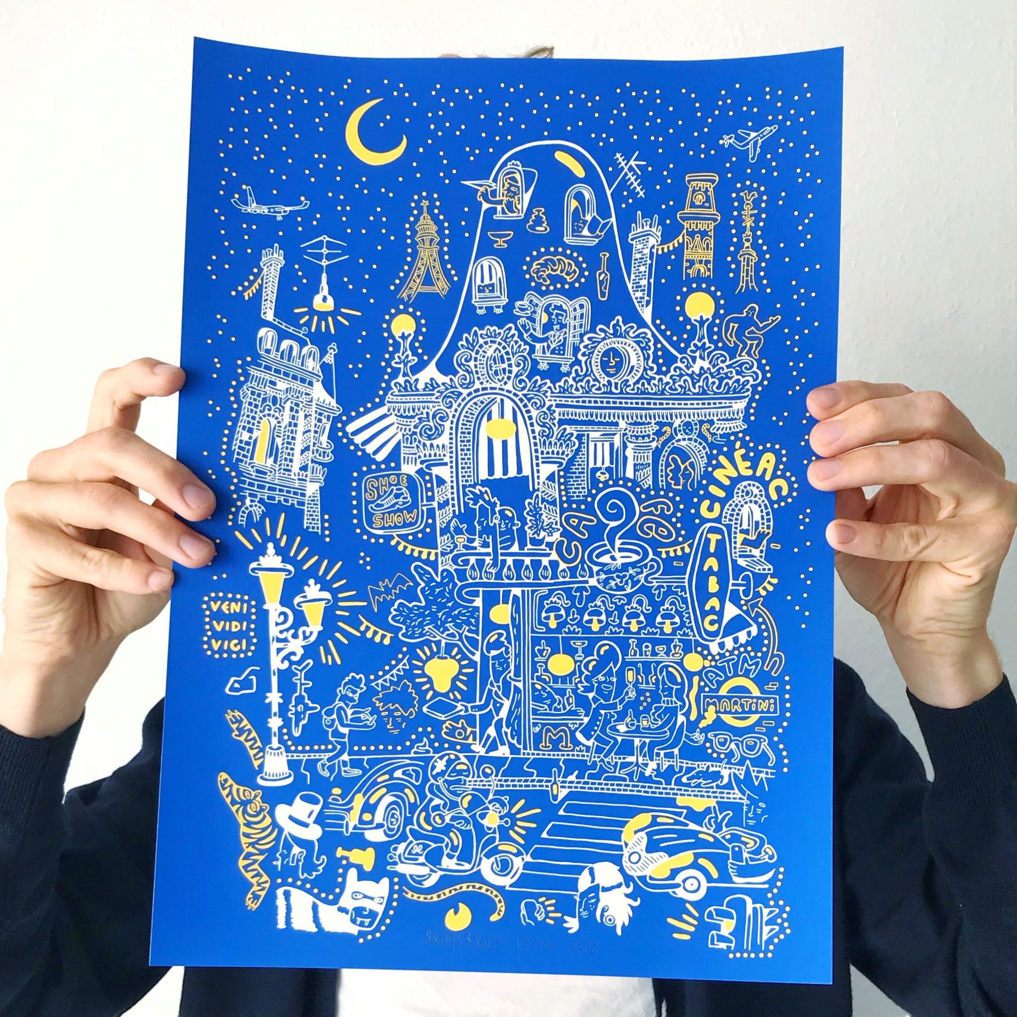 Paris | Kunsttryk, Silketryk | Mormor | Beauton Art Gallery kunsttryk, silketryk, dyr, farverige, børnevenlige, figurative, grafiske, illustrative, pop, arkitektur, botanik, tegneserier, børn, mennesker, blå, hvide, gule, akryl, papir, sjove, bygninger, biler, byer, samtidskunst, københavn, sød, dansk, interiør, bolig-indretning, moderne, nordisk, plakater, tryk, skandinavisk, Køb original kunst og kunstplakater. Malerier, tegninger, limited edition kunsttryk & plakater af dygtige kunstnere.