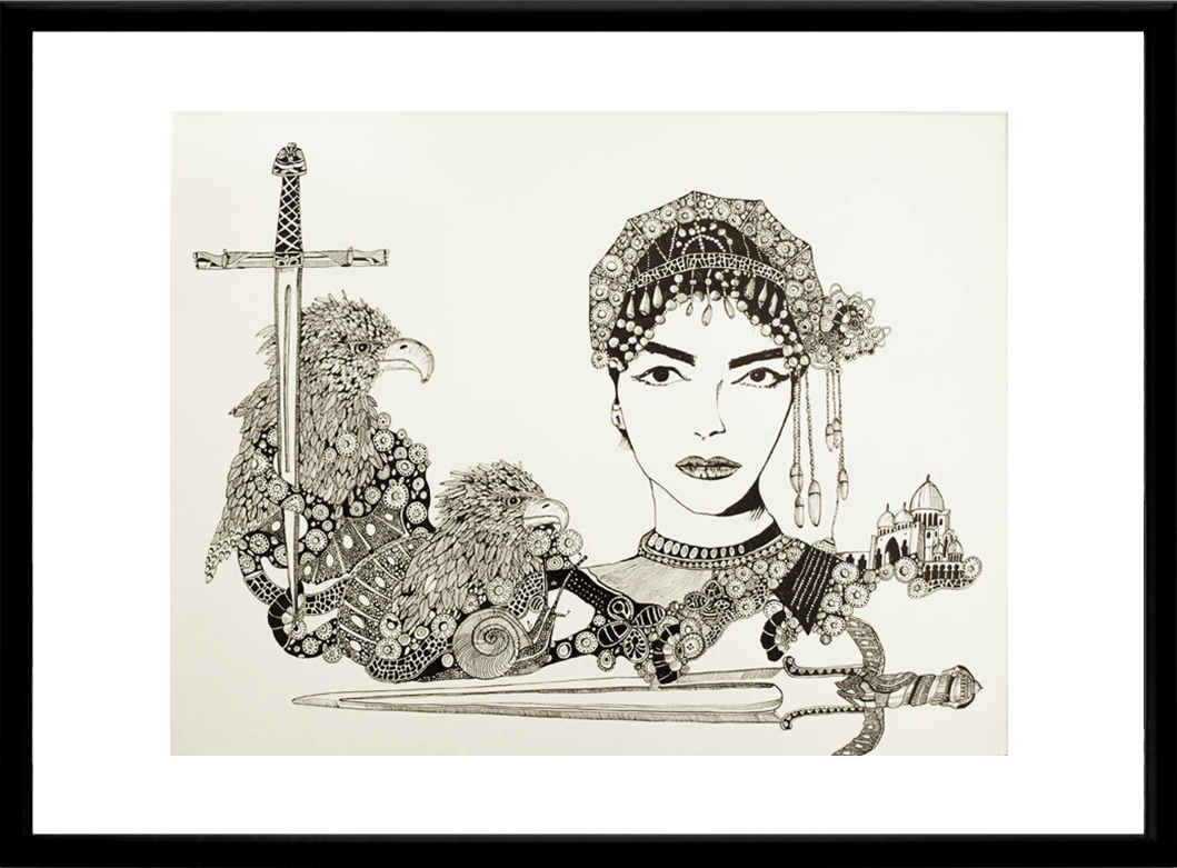 illustrationer. Udtryksfuldt moderne kunst. dyr. talentfulde kunstnere, online kunstgallerii.