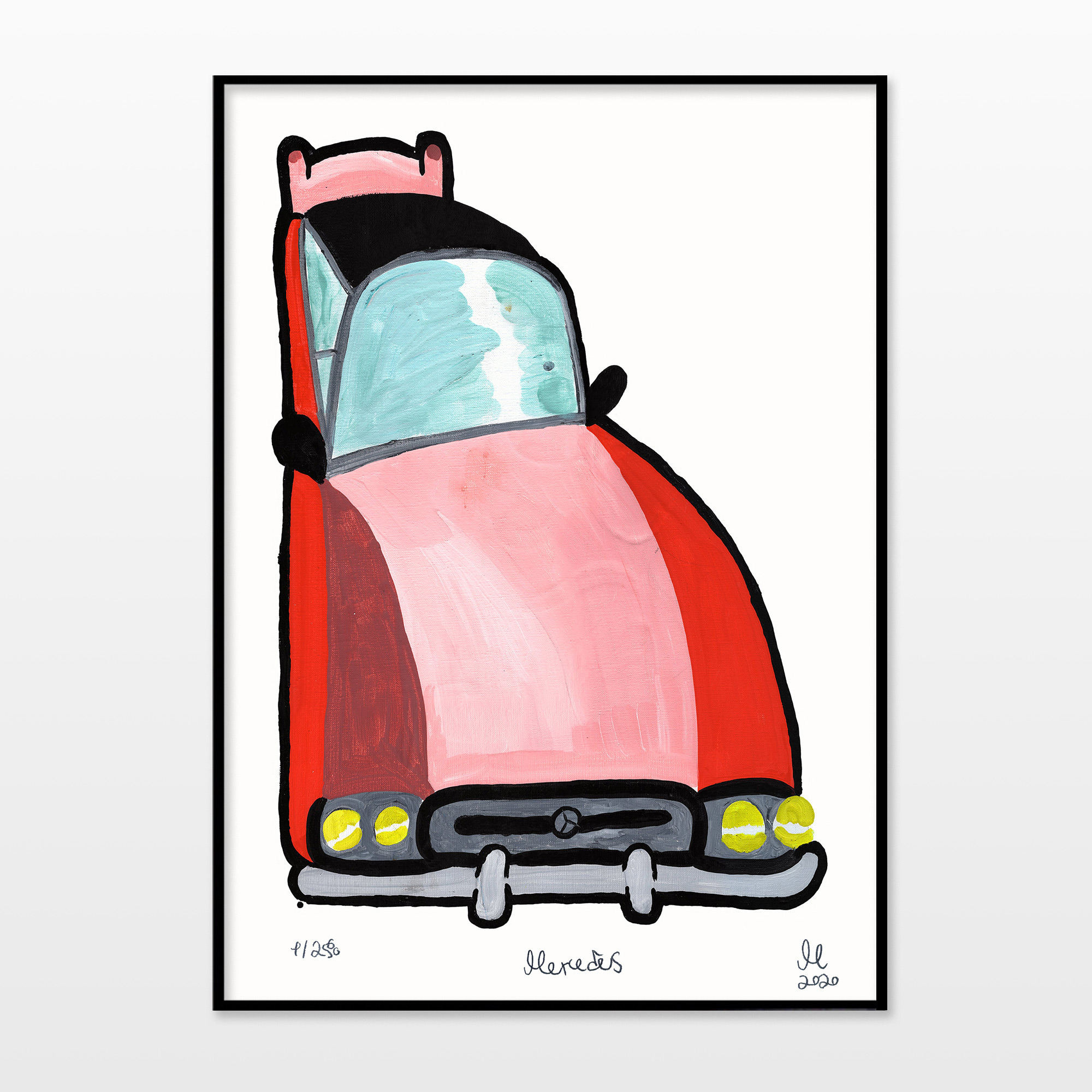 plakater-posters-kunsttryk, giclee-tryk, børnevenlige, figurative, grafiske, illustrative, pop, tegneserier, humor, bevægelse, transportmidler, pink, røde, blæk, papir, sjove, biler, samtidskunst, dansk, dekorative, interiør, bolig-indretning, moderne, moderne-kunst, nordisk, plakater, skandinavisk, Køb original kunst og kunstplakater. Malerier, tegninger, limited edition kunsttryk & plakater af dygtige kunstnere.