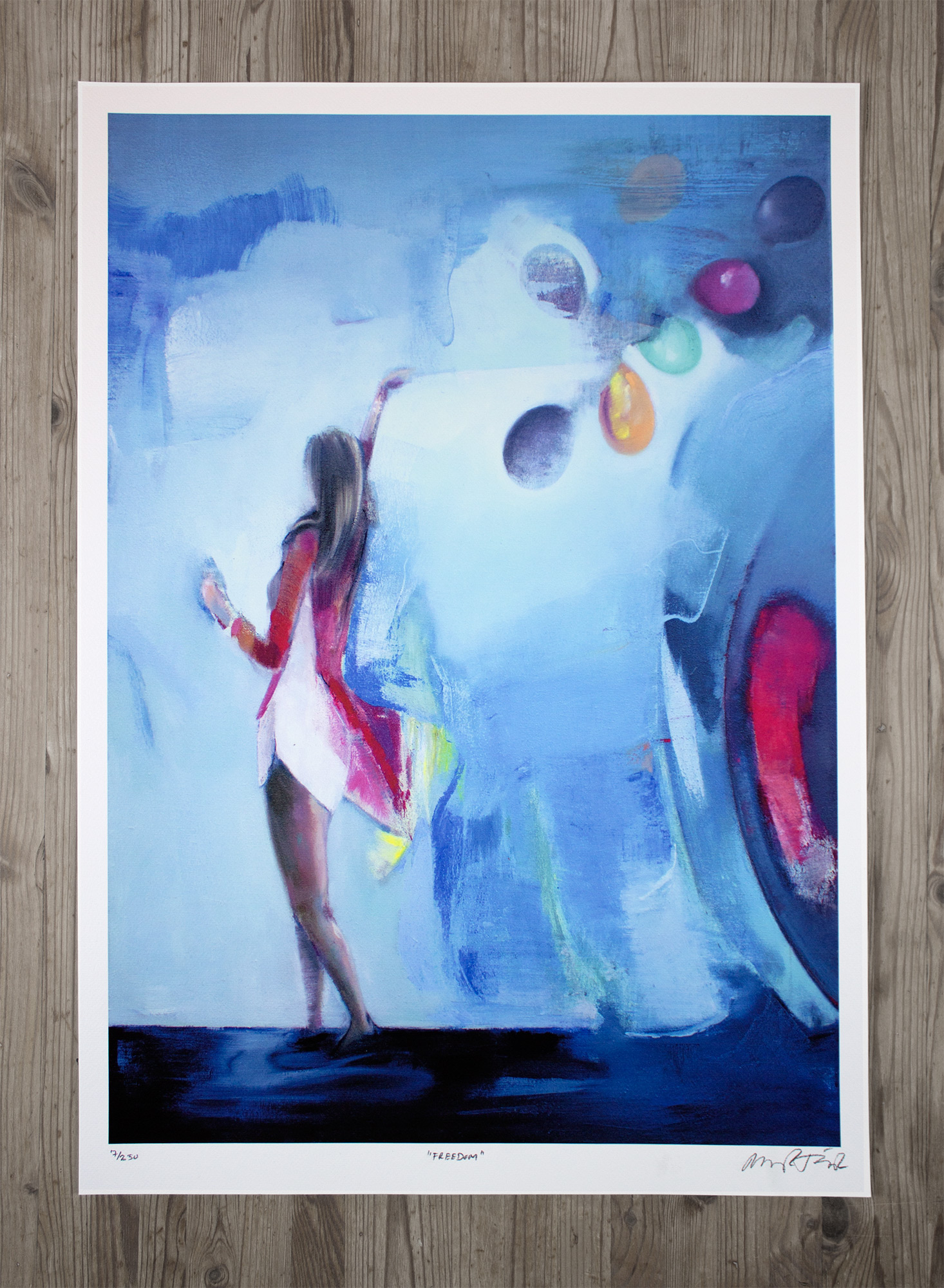 plakater-posters-kunsttryk, giclee-tryk, farverige, børnevenlige, figurative, illustrative, pop, kroppe, bevægelse, mennesker, himmel, blå, røde, papir, samtidskunst, dansk, design, kvindelig, interiør, bolig-indretning, moderne, moderne-kunst, nordisk, fest, plakater, skandinavisk, kvinder, Køb original kunst og kunstplakater. Malerier, tegninger, limited edition kunsttryk & plakater af dygtige kunstnere.