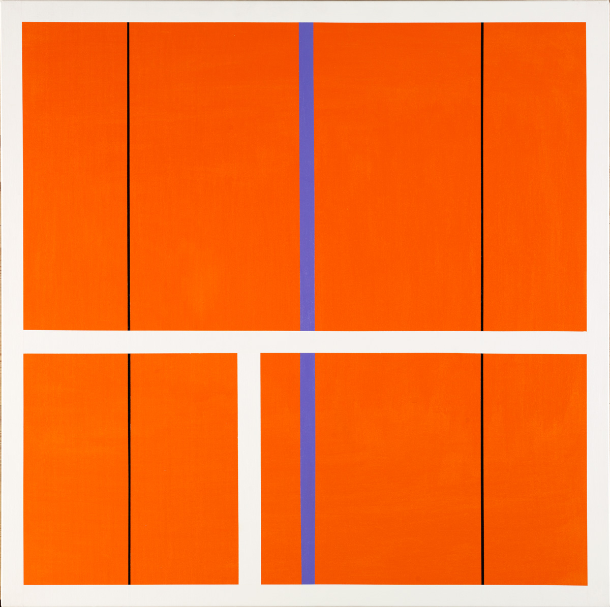 bedste kunst online, æstetisk minimalistisk maleri, enkelt, stilrent, linjer, orange, lilla, grafisk, design