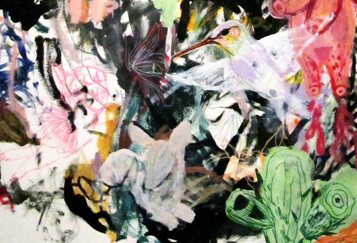 Heart Ache - 70 x 100. Et originalt maleri af Louise Bech Pedersen. Kunst online gallerier, Store smukke abstrakte malerier med dyr, gave, gave, Indretningsbutik, talentfulde kunstnere