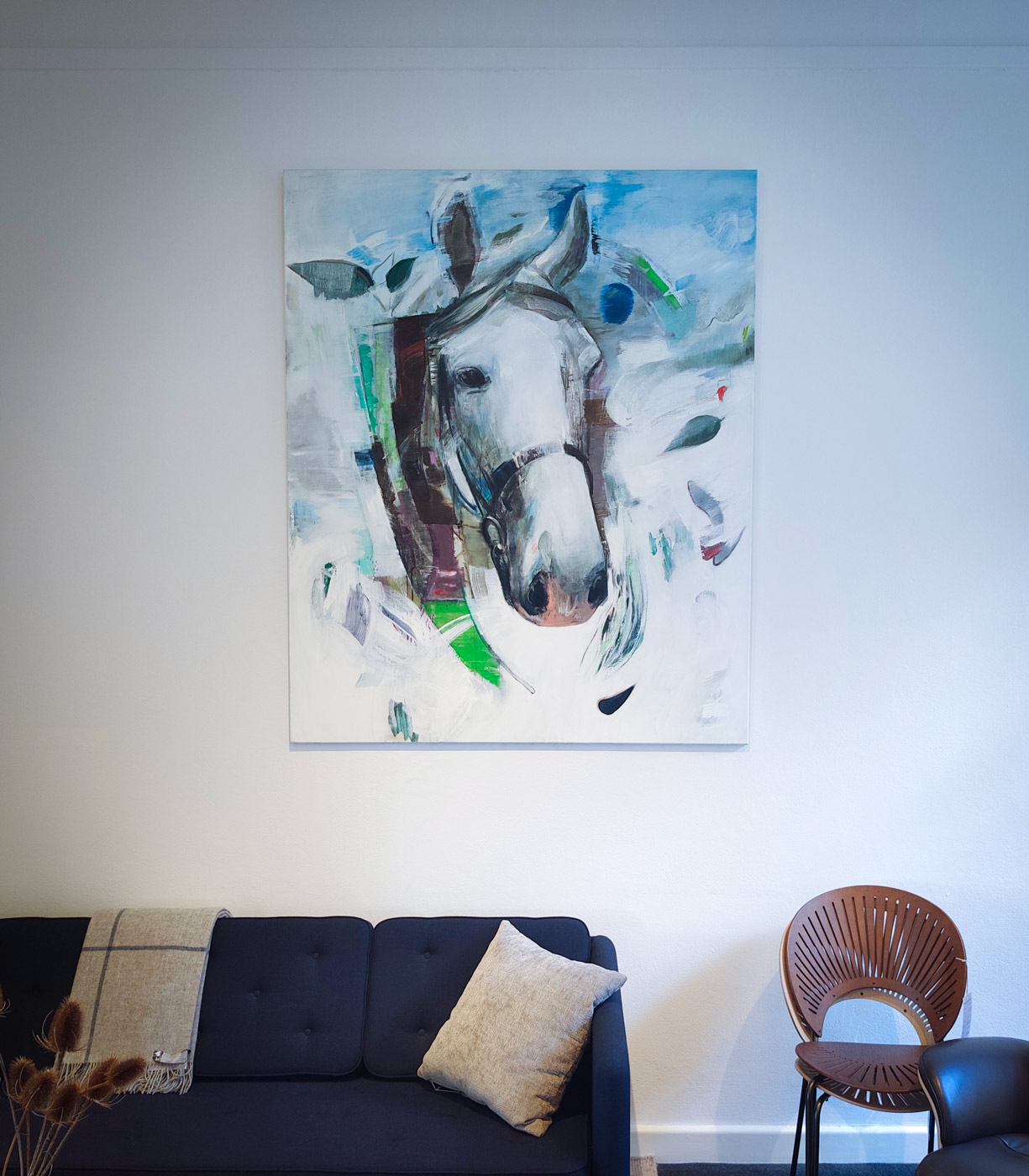 malerier, grafiske, dyreliv, vilde-dyr, blå, grønne, hvide, akryl, hørlærred, samtidskunst, dekorative, design, heste, interiør, bolig-indretning, moderne, moderne-kunst, nordisk, skandinavisk, Køb original kunst og kunstplakater. Malerier, tegninger, limited edition kunsttryk & plakater af dygtige kunstnere.