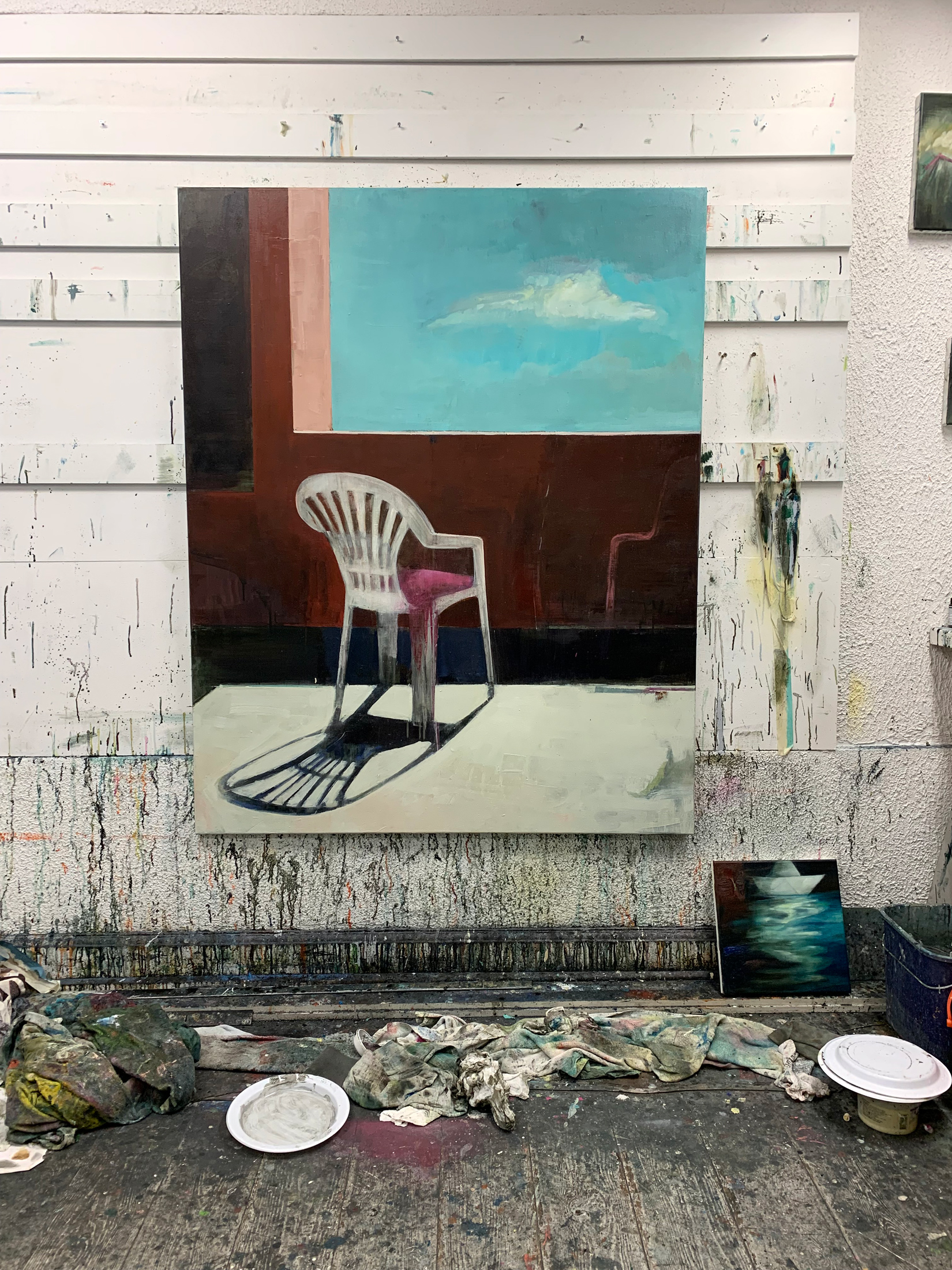 Uden titel | Malerier | Marck Fink | Beauton Art Gallery malerier, ekspressionistiske, figurative, grafiske, surrealistiske, hverdagsliv, stemninger, himmel, beige, blå, brune, pink, akryl, kul,  bomuldslærred, olie, spraymaling, arkitektoniske, samtidskunst, københavn, dag, ekspressionisme, ikoner, moderne-kunst, nordisk, skandinavisk, sommer, sol, symbolsk, rejse, Køb original kunst og kunstplakater. Malerier, tegninger, limited edition kunsttryk & plakater af dygtige kunstnere.