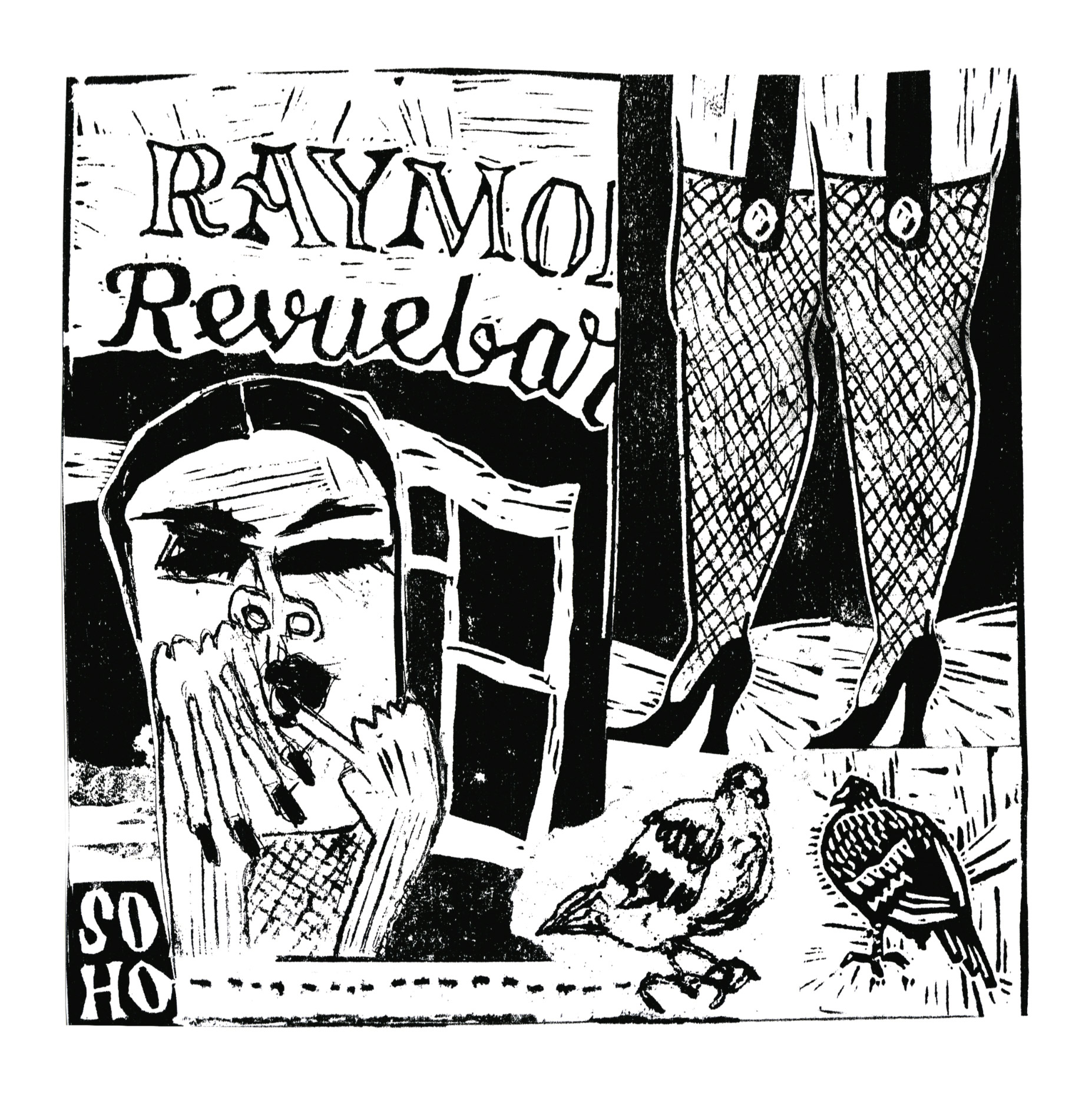 Revuebar | Kunsttryk | Monika Petersen | Gliceé Art Poster Print by Monika PetersenSize:  70cm x 70cmColour: Black/WhiteSigned and numbered Limited edition of 100Printed on 250g Matt quality art paperThe Raymond Revuebar in Soho London opened on 21 April 1958,  it offered traditional burlesque-style entertainment, which included strip tease, and was very popular with leading entertainment figures of the day. | Beauton Art Gallery kunsttryk, ekspressionistiske, figurative, illustrative, portræt, kroppe, humor, stemninger, mennesker, sorte, hvide, blæk, papir, samtidskunst, københavn, dansk, design, kvindelig, interiør, bolig-indretning, moderne, moderne-kunst, nordisk, plakater, tryk, skandinavisk, kvinder, Køb original kunst og kunstplakater. Malerier, tegninger, limited edition kunsttryk & plakater af dygtige kunstnere.