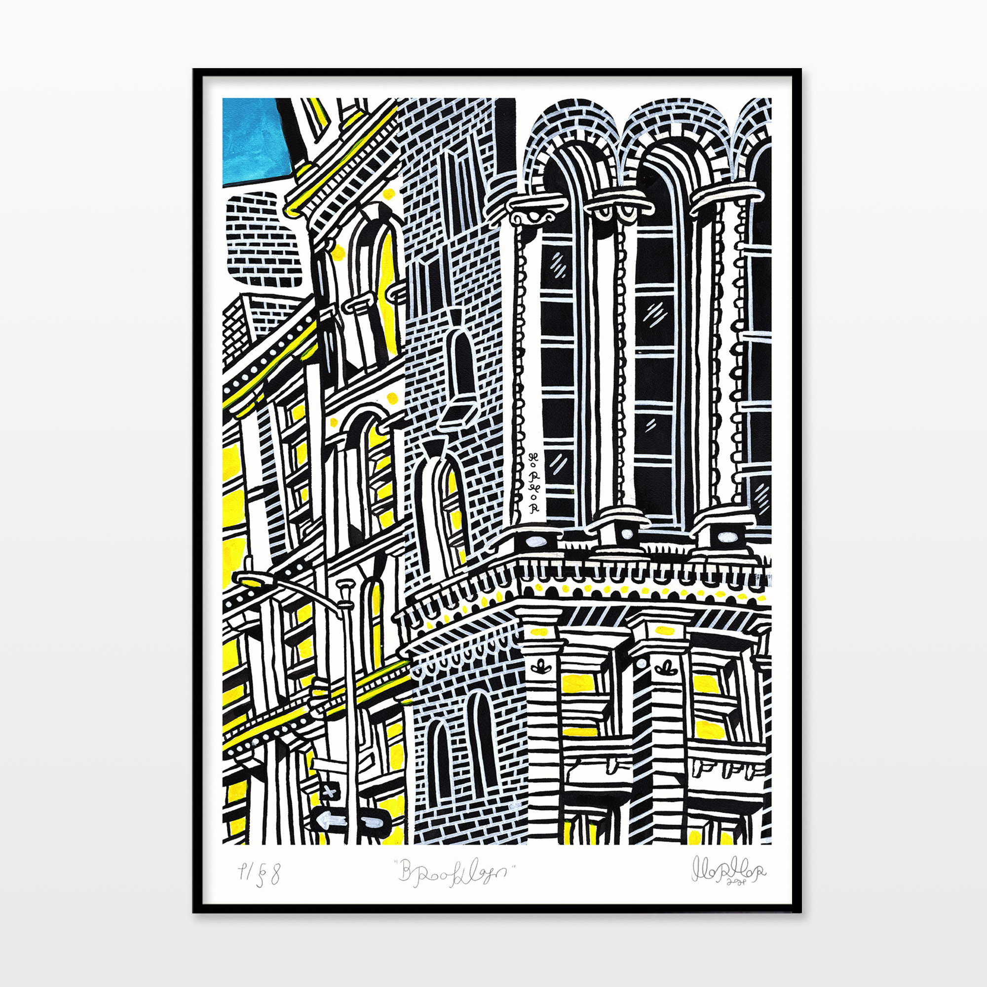 plakater-posters-kunsttryk, giclee-tryk, børnevenlige, figurative, grafiske, pop, arkitektur, tegneserier, sorte, blå, gule, blæk, papir, arkitektoniske, bygninger, byer, samtidskunst, københavn, dansk, design, interiør, bolig-indretning, moderne, moderne-kunst, nordisk, Køb original kunst og kunstplakater. Malerier, tegninger, limited edition kunsttryk & plakater af dygtige kunstnere.