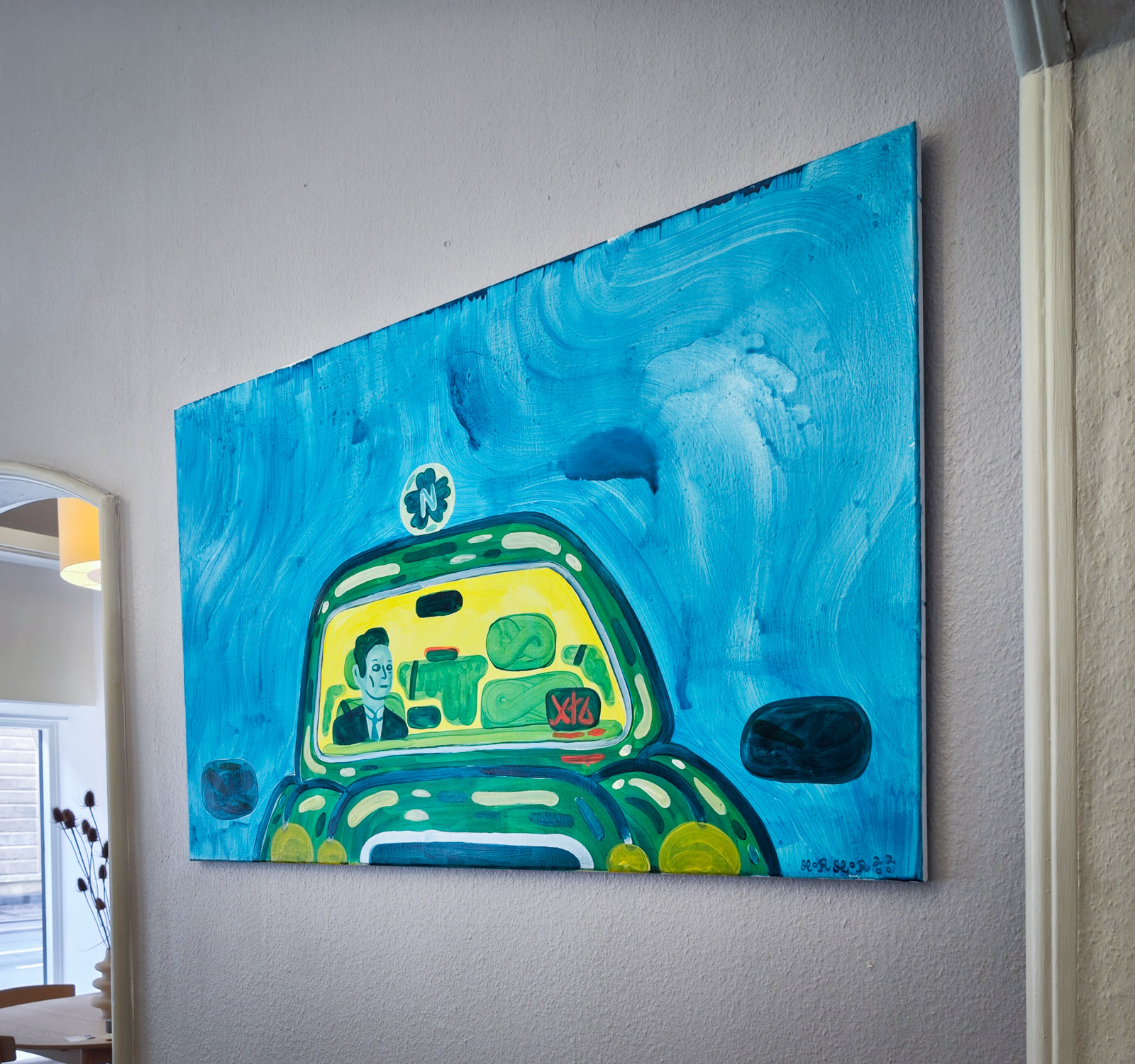 malerier, farverige, figurative, pop, kroppe, tegneserier, hverdagsliv, bevægelse, mønstre, himmel, blå, turkise, gule, hørlærred, olie, sjove, smukke, samtidskunst, københavn, dekorative, design, ansigter, interiør, bolig-indretning, moderne, moderne-kunst, nordisk, pop-art, Køb original kunst og kunstplakater. Malerier, tegninger, limited edition kunsttryk & plakater af dygtige kunstnere.