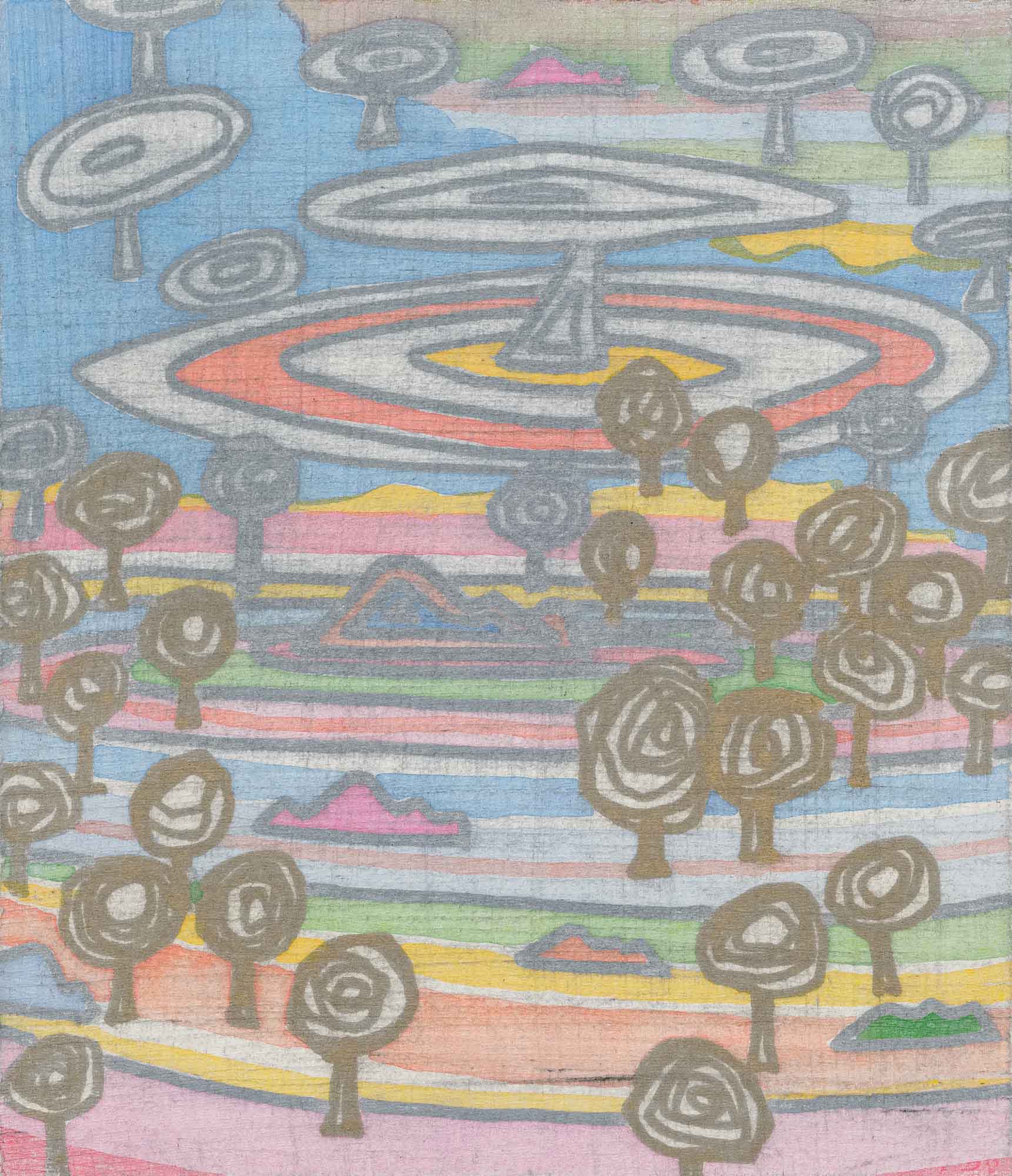 malerier, farverige, landskab, natur, pastel, kridt, papir, samtidskunst, naturlig, Køb original kunst og kunstplakater. Malerier, tegninger, limited edition kunsttryk & plakater af dygtige kunstnere.