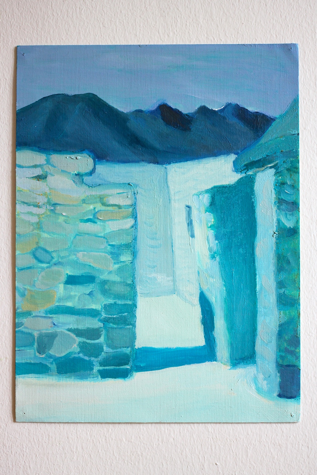 malerier, farverige, figurative, landskab, minimalistiske, arkitektur, stemninger, himmel, blå, pastel, lillae, turkise, papir, olie, arkitektoniske, atmosfære, smukke, bygninger, samtidskunst, dekorative, design, huse, impressionisme, interiør, bolig-indretning, moderne, moderne-kunst, bjerge, udendørs, flotte, romantiske, sceneri, firkantet, symbolsk, symmetri, rolige, rejse, vinduer, Køb original kunst og kunstplakater. Malerier, tegninger, limited edition kunsttryk & plakater af dygtige kunstnere.