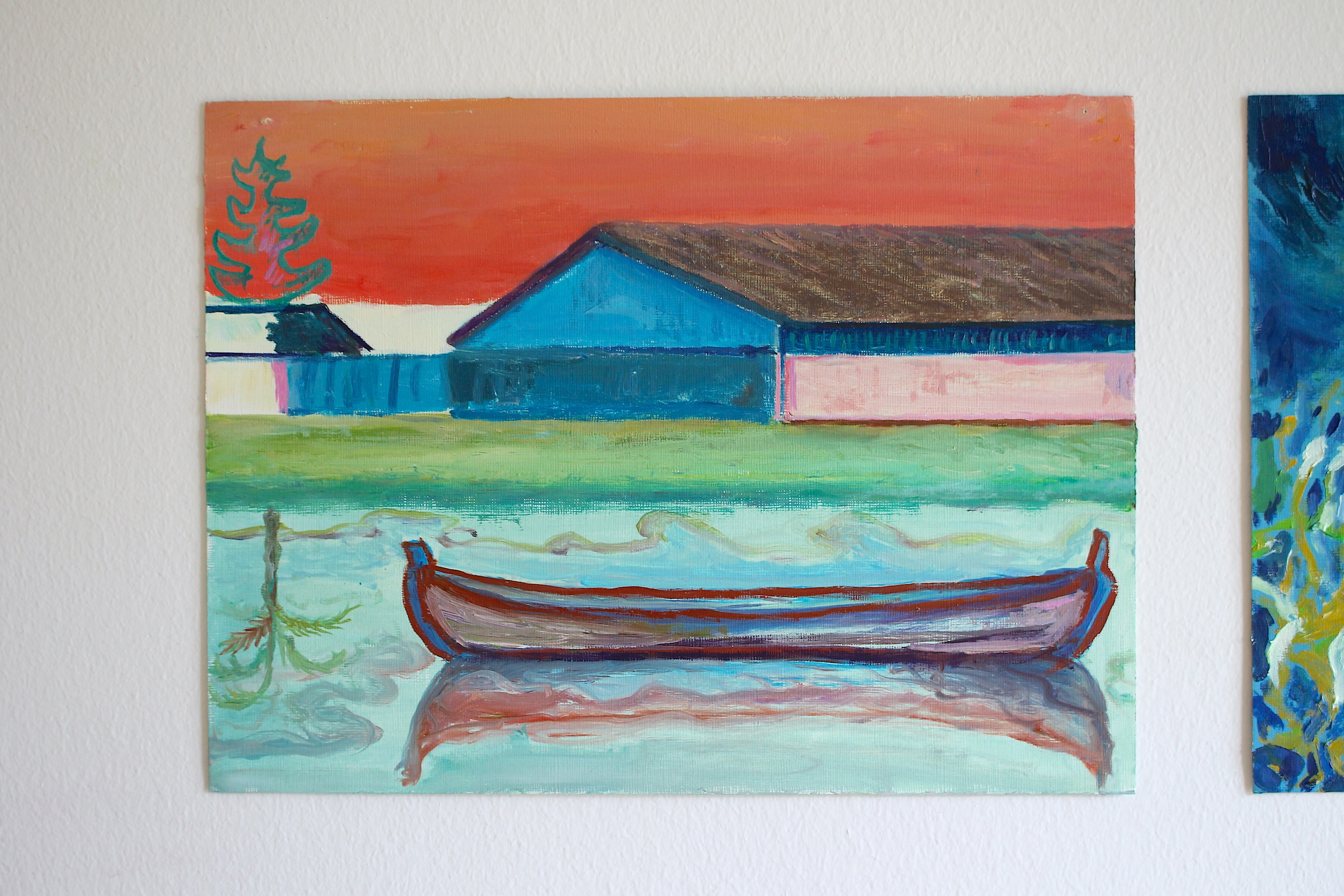 malerier, æstetiske, farverige, figurative, landskab, surrealistiske, arkitektur, botanik, stemninger, natur, sejlads, årstider, himmel, blå, grønne, pastel, røde, papir, olie, arkitektoniske, atmosfære, smukke, både, bygninger, dansk, dekorative, bondegård, skov, huse, interiør, bolig-indretning, moderne-kunst, nordisk, romantiske, skandinavisk, rolige, rejse, træer, vand, Køb original kunst og kunstplakater. Malerier, tegninger, limited edition kunsttryk & plakater af dygtige kunstnere.