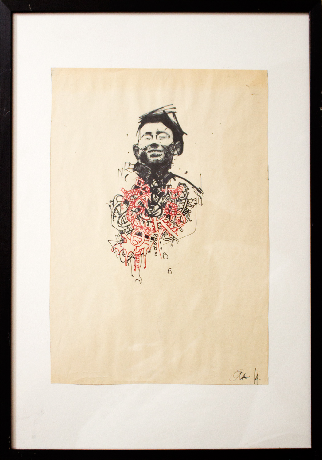 Uden Titel X | Tegninger | Ola Juliussen | Beauton Art Gallery tegninger, figurative, illustrative, portræt, kroppe, mønstre, mennesker, beige, sorte, artliner, papir, tusch, abstrakte-former, samtidskunst, dansk, dekorative, design, ansigter, interiør, bolig-indretning, moderne, moderne-kunst, nordisk, skandinavisk, Køb original kunst og kunstplakater. Malerier, tegninger, limited edition kunsttryk & plakater af dygtige kunstnere.