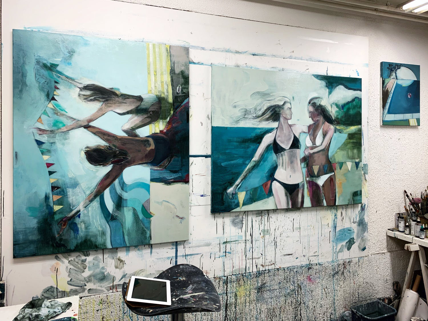malerier, farverige, figurative, grafiske, illustrative, landskab, portræt, kroppe, bevægelse, natur, havet, blå, brune, grønne, turkise, hørlærred, olie, strand, samtidskunst, københavn, dansk, dekorative, design, interiør, bolig-indretning, moderne, moderne-kunst, nordisk, skandinavisk, sommer, sol, kvinder, Køb original kunst og kunstplakater. Malerier, tegninger, limited edition kunsttryk & plakater af dygtige kunstnere.
