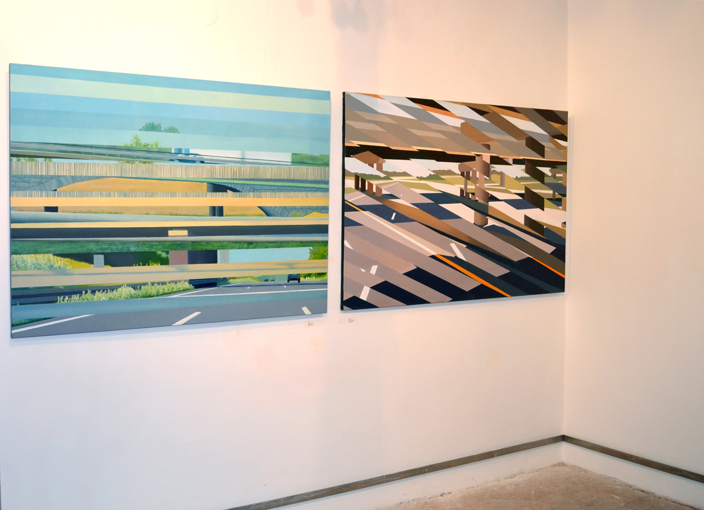 Paintings about speed, 218 | Malerier | Noemi Staniszewska | Beauton Art Gallery malerier, farverige, geometriske, grafiske, landskab, pop, arkitektur, bevægelse, mønstre, transportmidler, blå, grønne, gule,  bomuldslærred, olie, arkitektoniske, sceneri, Køb original kunst og kunstplakater. Malerier, tegninger, limited edition kunsttryk & plakater af dygtige kunstnere.