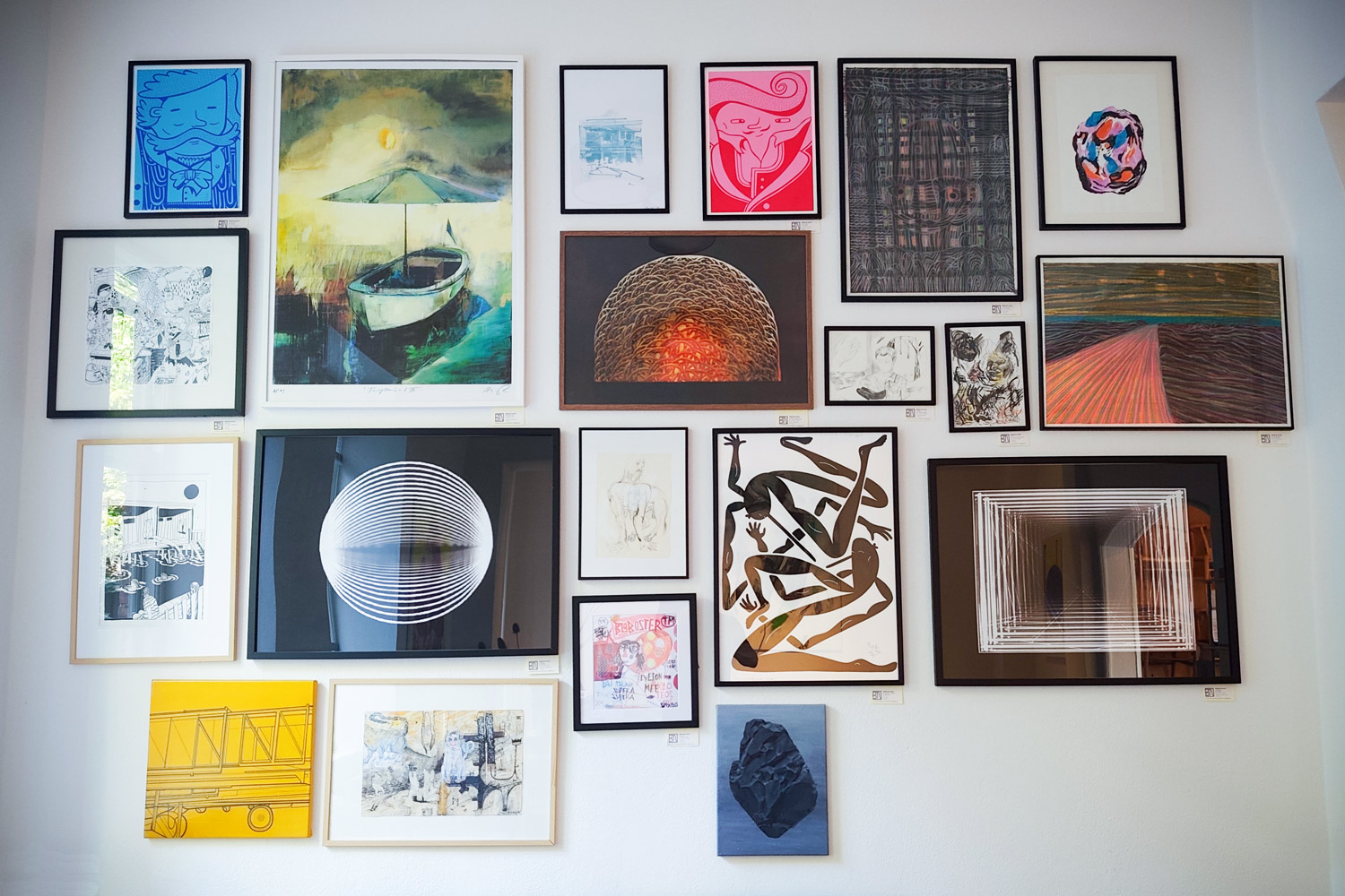 plakater-posters-kunsttryk, silketryk, børnevenlige, figurative, illustrative, monokrome, pop, tegneserier, humor, mennesker, blå, turkise, akryl, papir, sjove, samtidskunst, københavn, dansk, dekorative, design, ansigter, interiør, bolig-indretning, moderne, moderne-kunst, nordisk, pop-art, plakater, tryk, skandinavisk, urban, Køb original kunst og kunstplakater. Malerier, tegninger, limited edition kunsttryk & plakater af dygtige kunstnere.