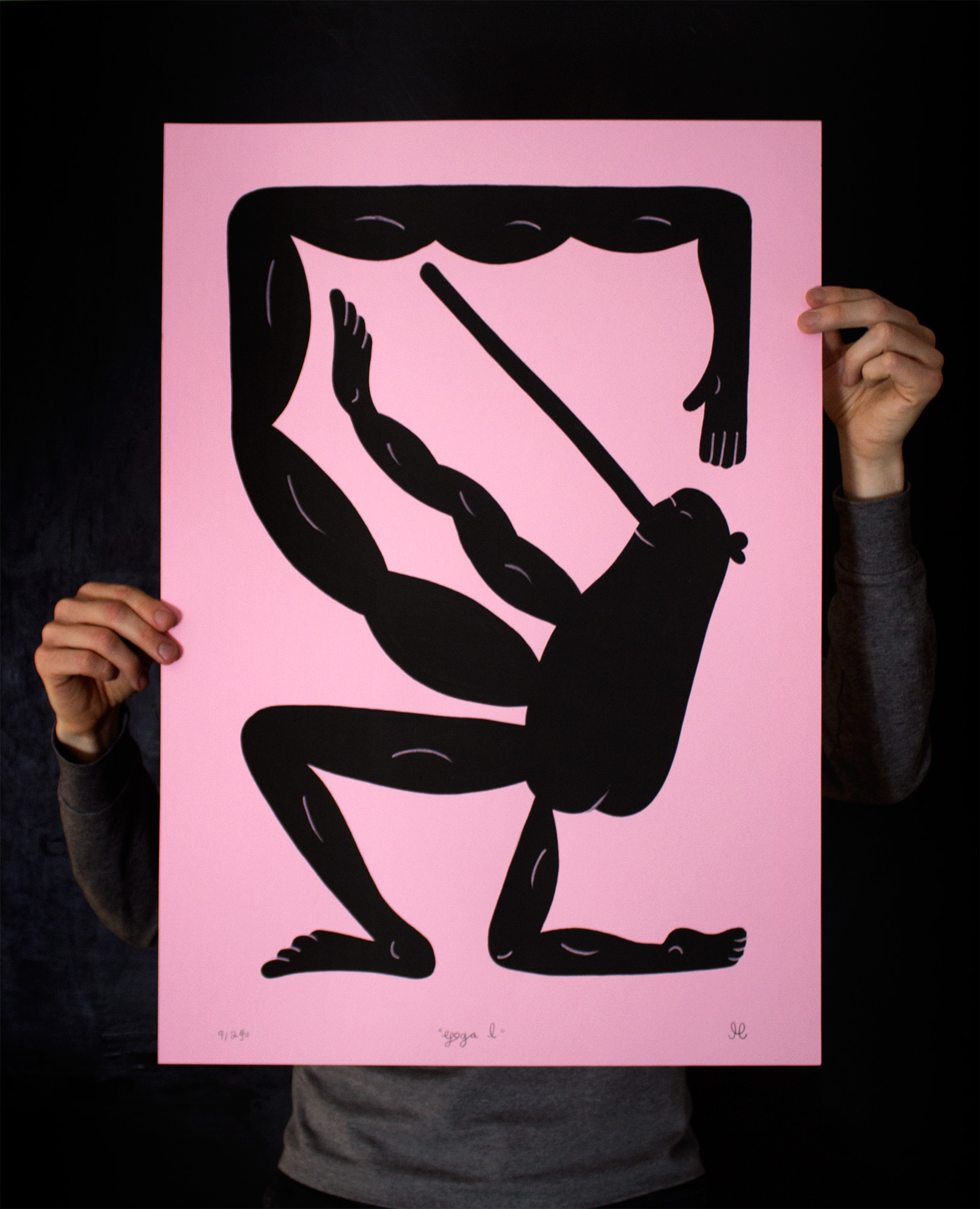 plakater-posters-kunsttryk, giclee-tryk, børnevenlige, grafiske, illustrative, minimalistiske, pop, kroppe, tegneserier, humor, bevægelse, mennesker, pink, blæk, papir, sjove, samtidskunst, københavn, dansk, dekorative, design, interiør, bolig-indretning, moderne, moderne-kunst, nordisk, pop-art, plakater, skandinavisk, Køb original kunst og kunstplakater. Malerier, tegninger, limited edition kunsttryk & plakater af dygtige kunstnere.