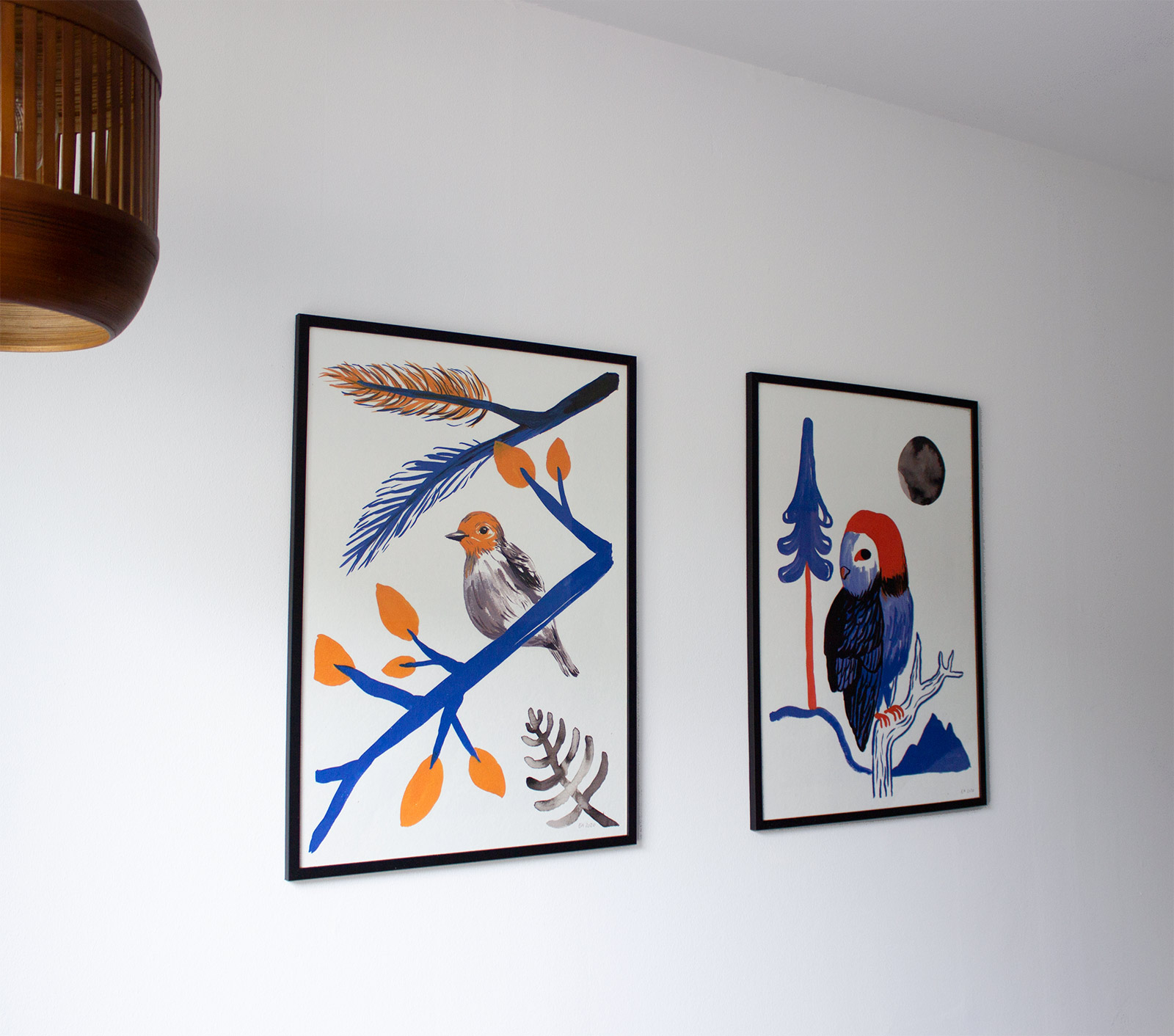 giclee-tryk, æstetiske, børnevenlige, figurative, illustrative, dyreliv, botanik, natur, blå, orange, blæk, papir, smukke, fugle, samtidskunst, sød, dansk, dekorative, design, interiør, bolig-indretning, moderne, moderne-kunst, nordisk, flotte, skandinavisk, træer, Køb original kunst og kunstplakater. Malerier, tegninger, limited edition kunsttryk & plakater af dygtige kunstnere.