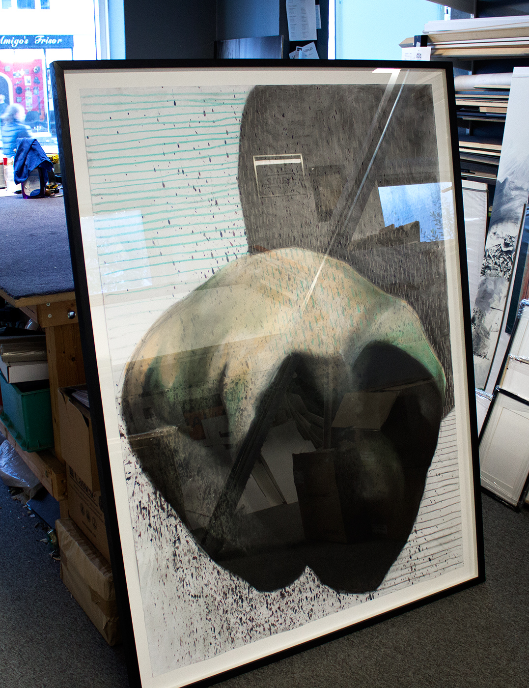 Pray V | Tegninger, Malerier | Zuzanna Sitarska | Beauton Art Gallery tegninger, malerier, abstrakte, figurative, illustrative, portræt, kroppe, mønstre, sorte, pink, røde, hvide, akryl, kul, papir, abstrakte-former, smukke, samtidskunst, dekorative, design, interiør, bolig-indretning, moderne, moderne-kunst, nordisk, nøgen, flotte, skandinavisk, Køb original kunst og kunstplakater. Malerier, tegninger, limited edition kunsttryk & plakater af dygtige kunstnere.