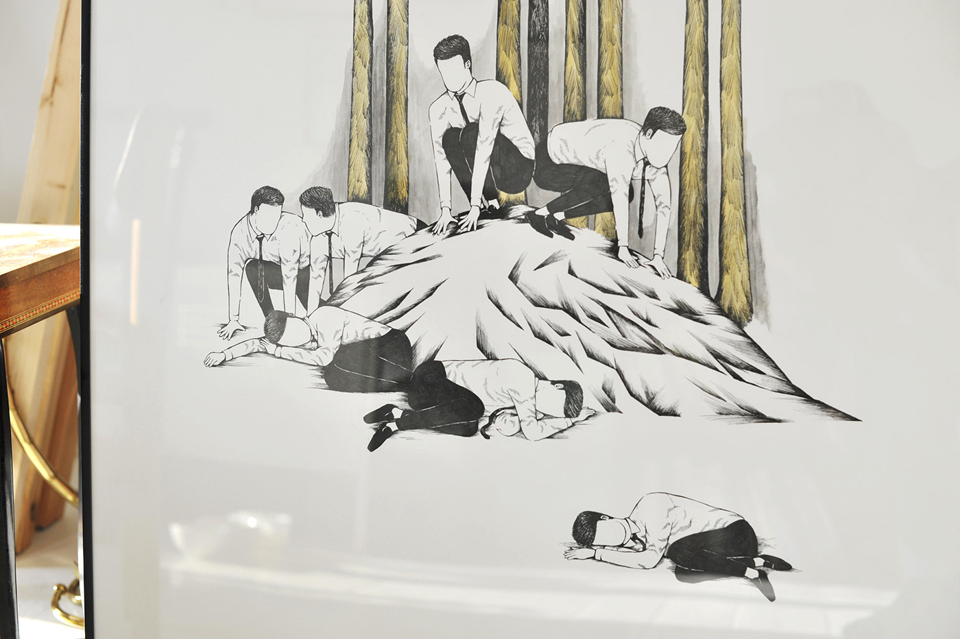 stærke og udtryksfulde kunst illustrationer og tegninger, dygtig dansk illustrator, tegner, faverige