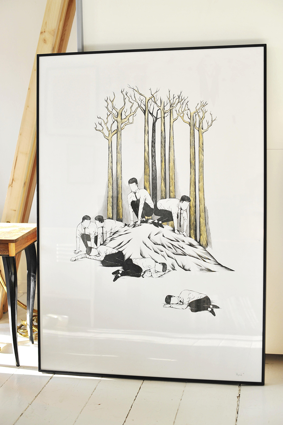 stærke og udtryksfulde kunst illustrationer og tegninger, dygtig dansk illustrator, tegner, faverige 