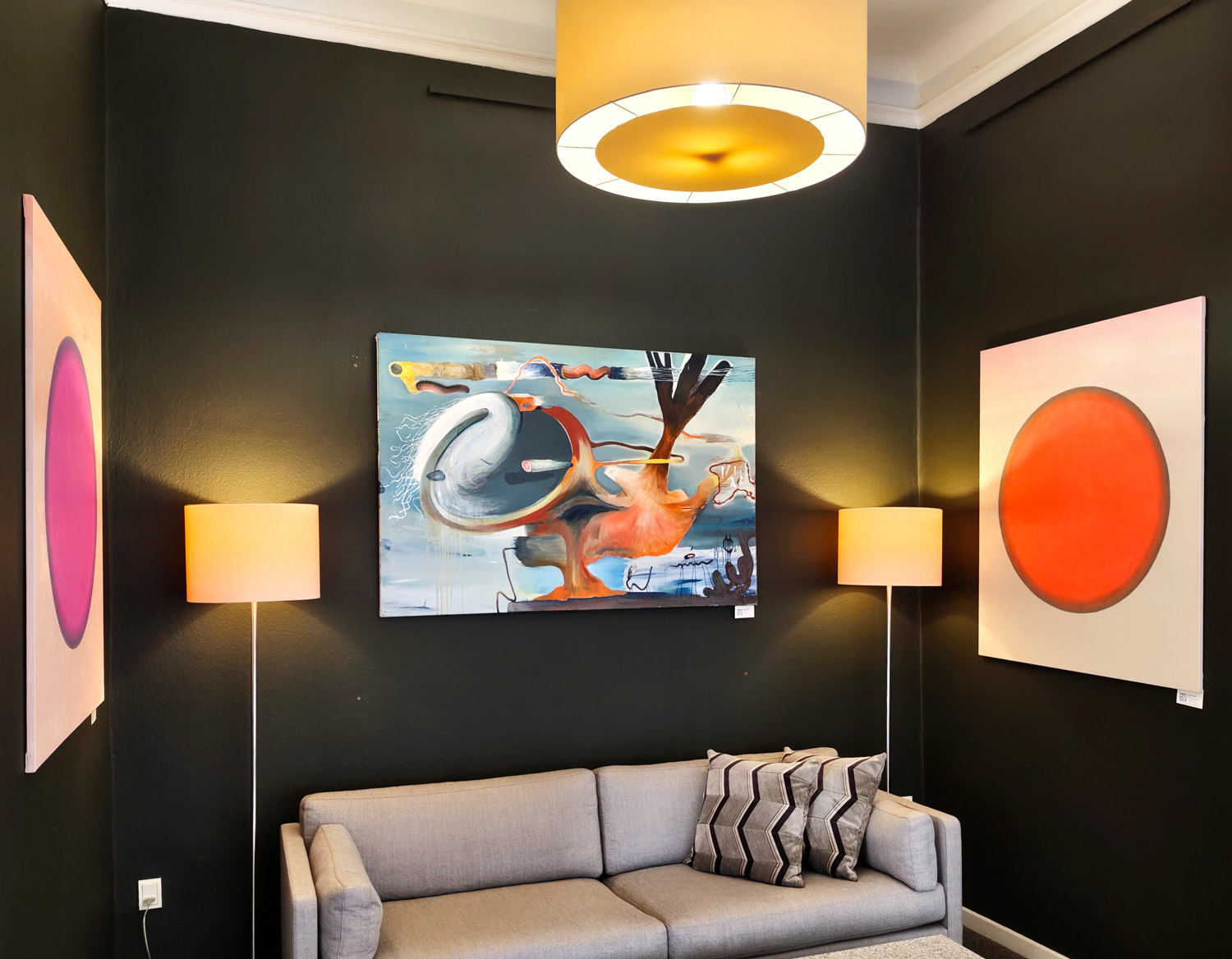 malerier, abstrakte, landskab, surrealistiske, bevægelse, natur, himmel, blå, grå, orange, pink, hørlærred, olie, abstrakte-former, atmosfære, samtidskunst, dekorative, design, interiør, bolig-indretning, moderne, moderne-kunst, nordisk, skandinavisk, sceneri, former, Køb original kunst og kunstplakater. Malerier, tegninger, limited edition kunsttryk & plakater af dygtige kunstnere.